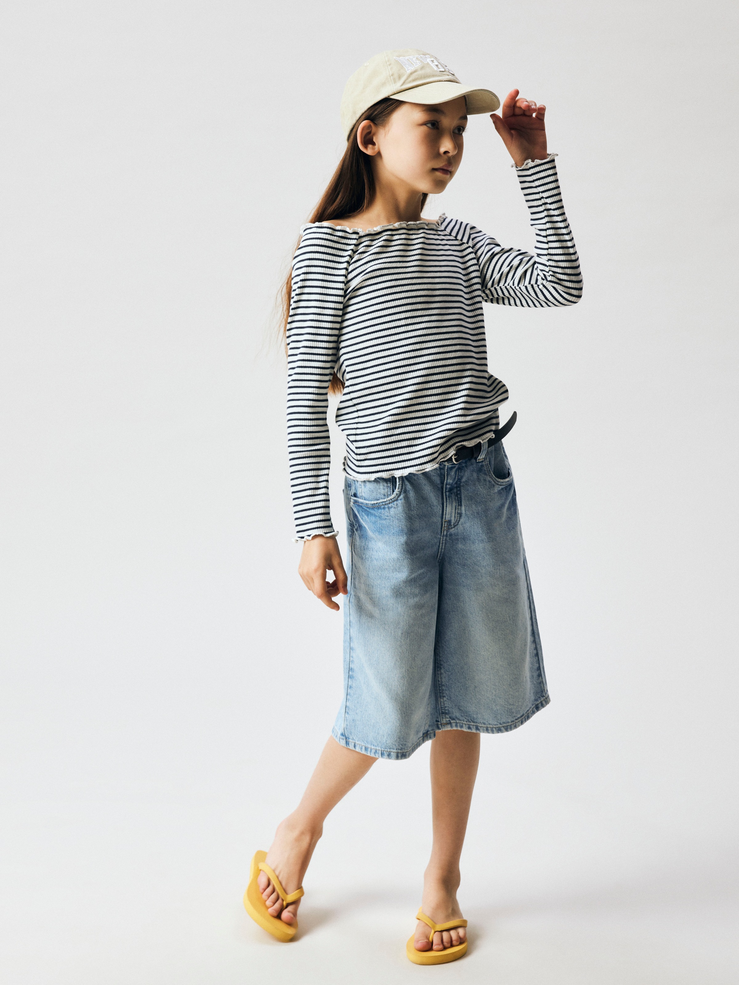 Name It Jeansbermudas »NKFBELLA DNM JORTS 2227-MJ F« im coolen Baggy-Look