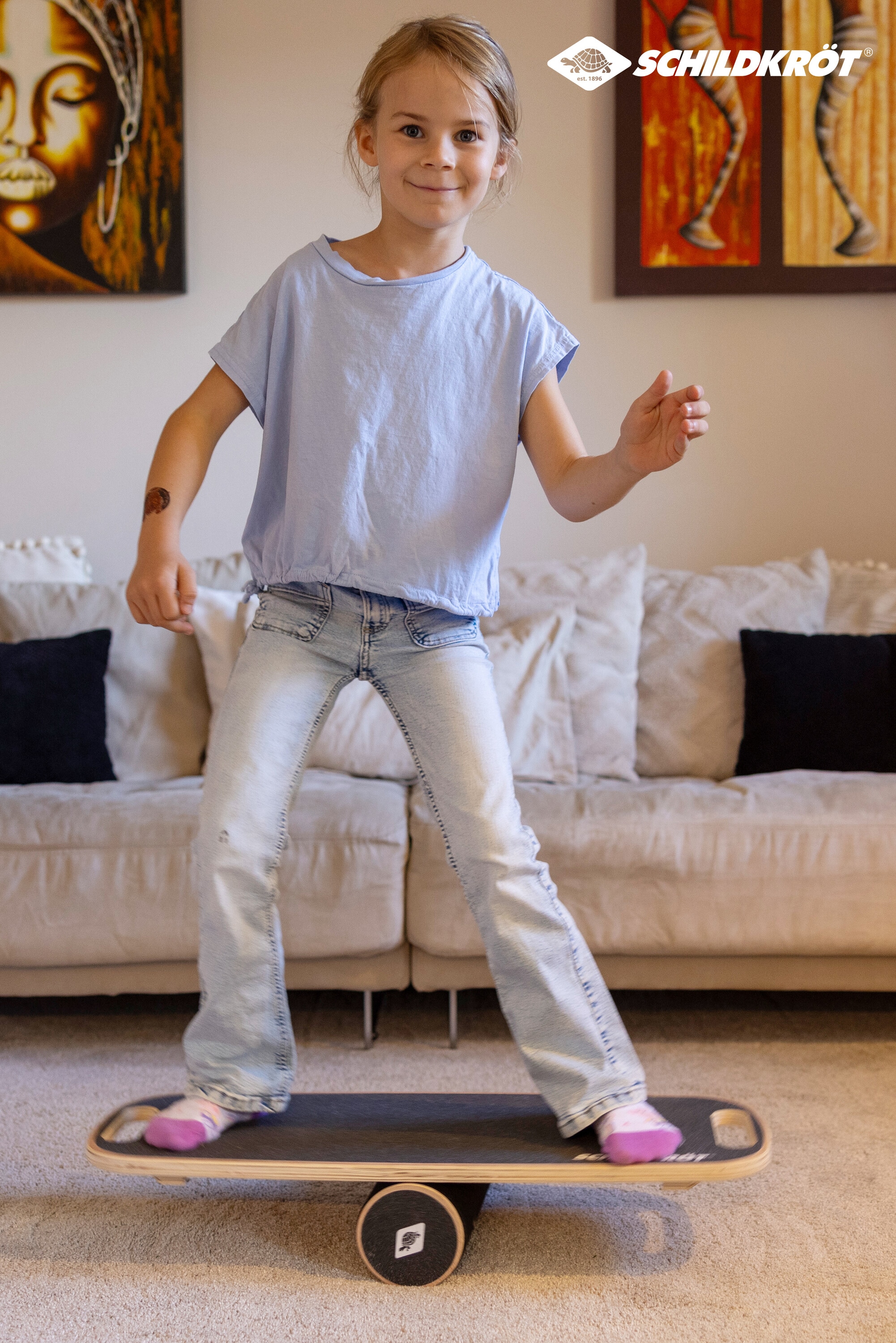 Schildkröt Balanceboard »Wooden Balance Board«, (2 tlg.)