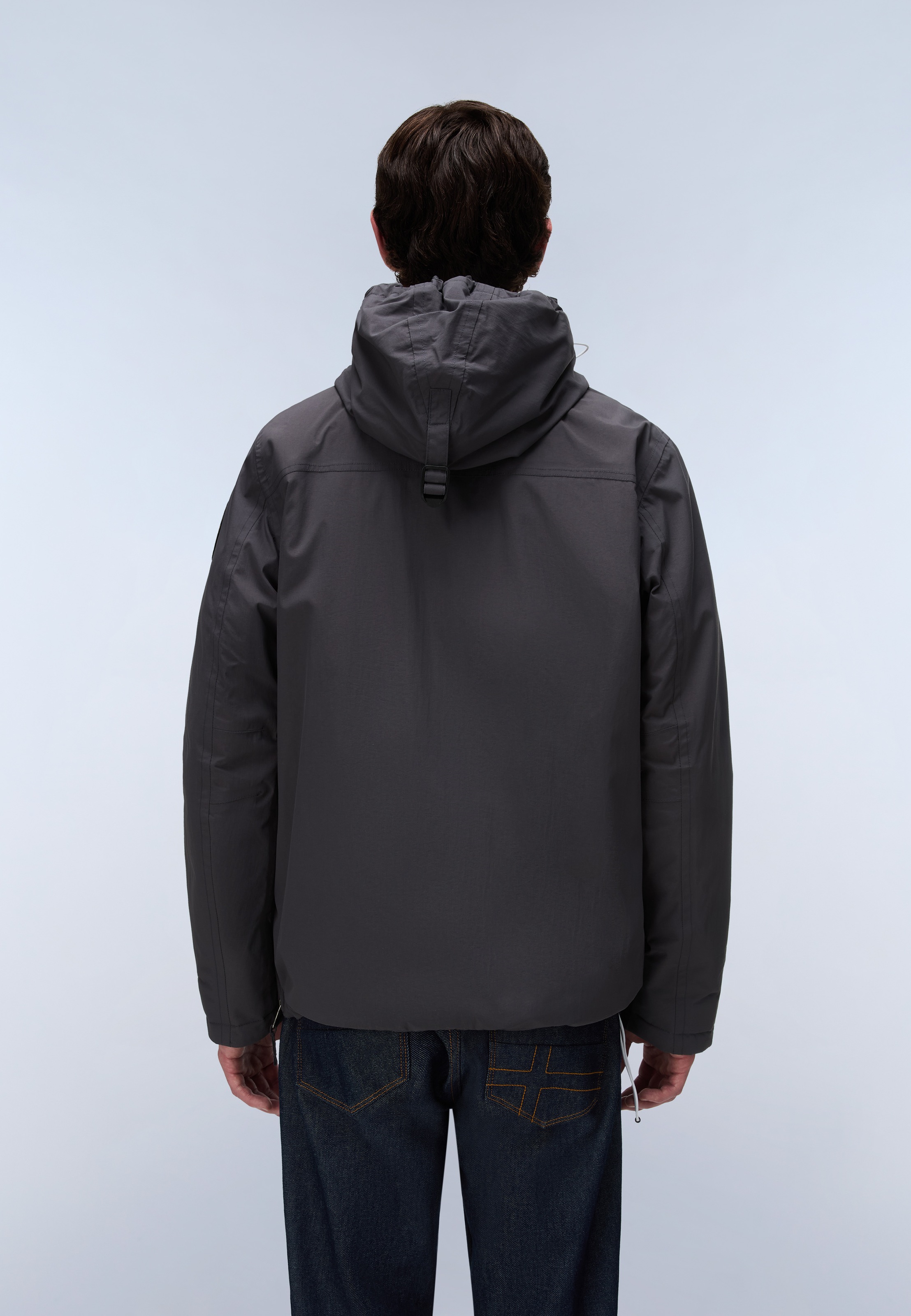 Napapijri Anorak »RAINFOREST POCKET 2 DARK GREY SOLID« mit sportlichem Schnitt, für Erwachsene, aus Polyamid