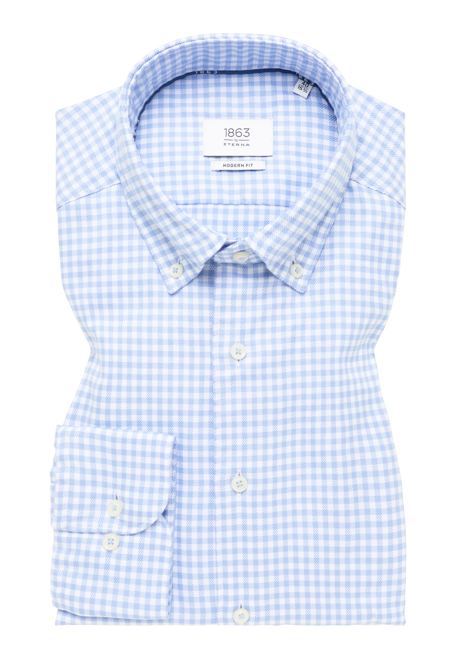 Eterna Langarmhemd »MODERN FIT«, EASY IRON (bügelleicht)
