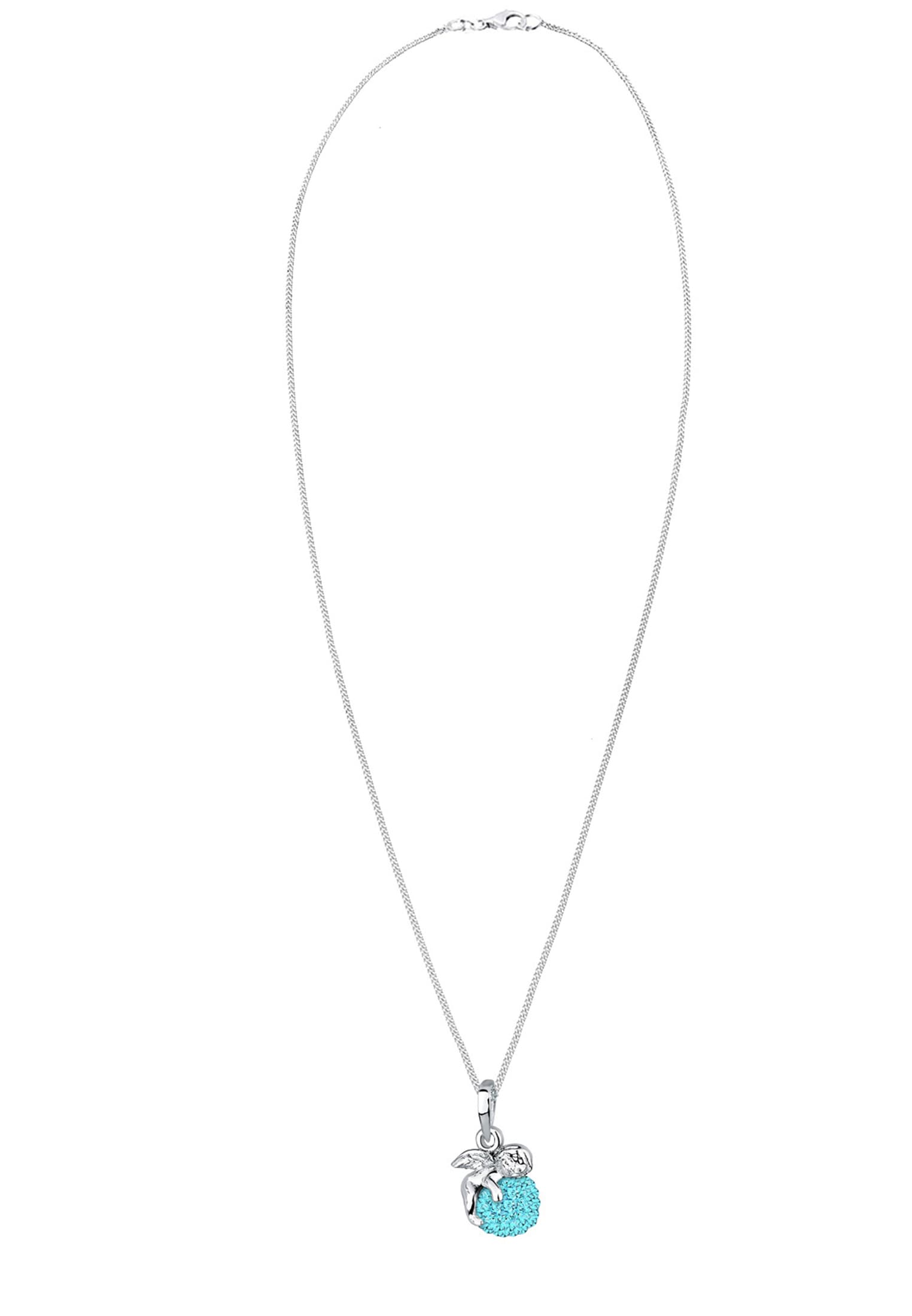 Elli Silberkette »Halskette Engel Glas Kristalle 925 Sterling Silber«