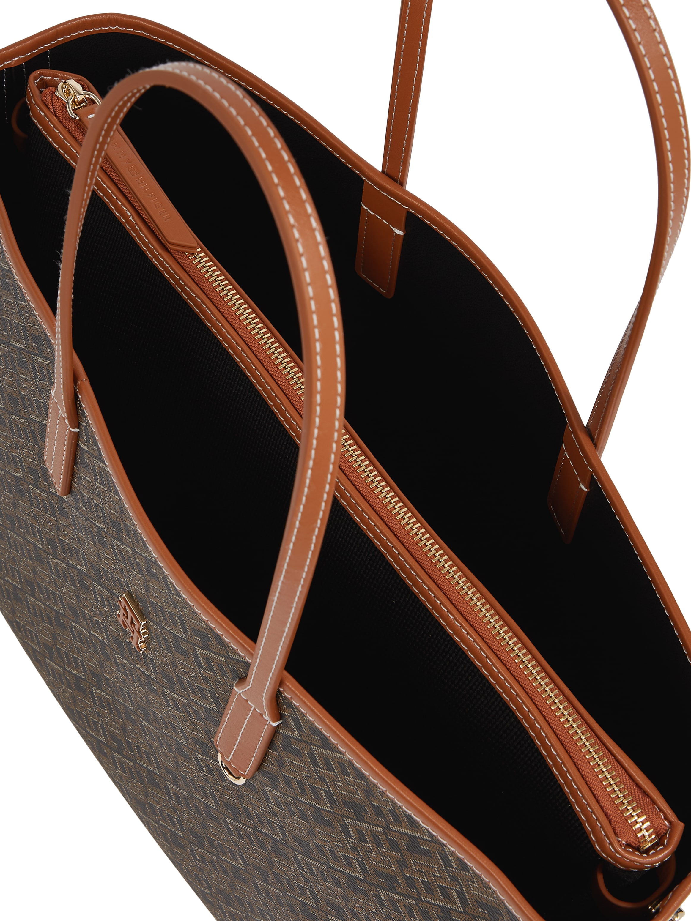 Tommy Hilfiger Tragetasche »TH MONOPLAY TOTE LE« Damen Schultertasche, Henkeltasche, Shopper mit Allover-Print