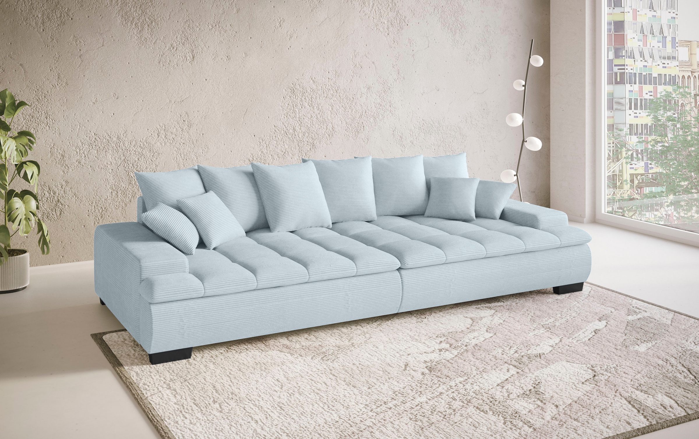 Mr. Couch Big-Sofa »Haiti II«, Wahlweise mit Kaltschaum - bis 140 kg belastbar