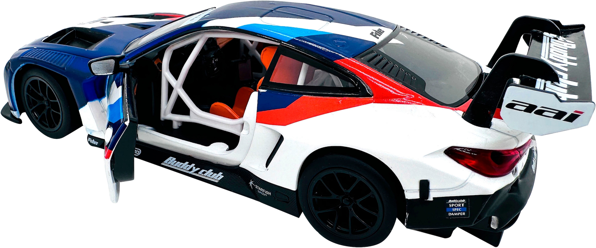 Jamara Spielzeug-Auto »Diecast, BMW M4 GT3«, LED Licht; Maßstab 1:24