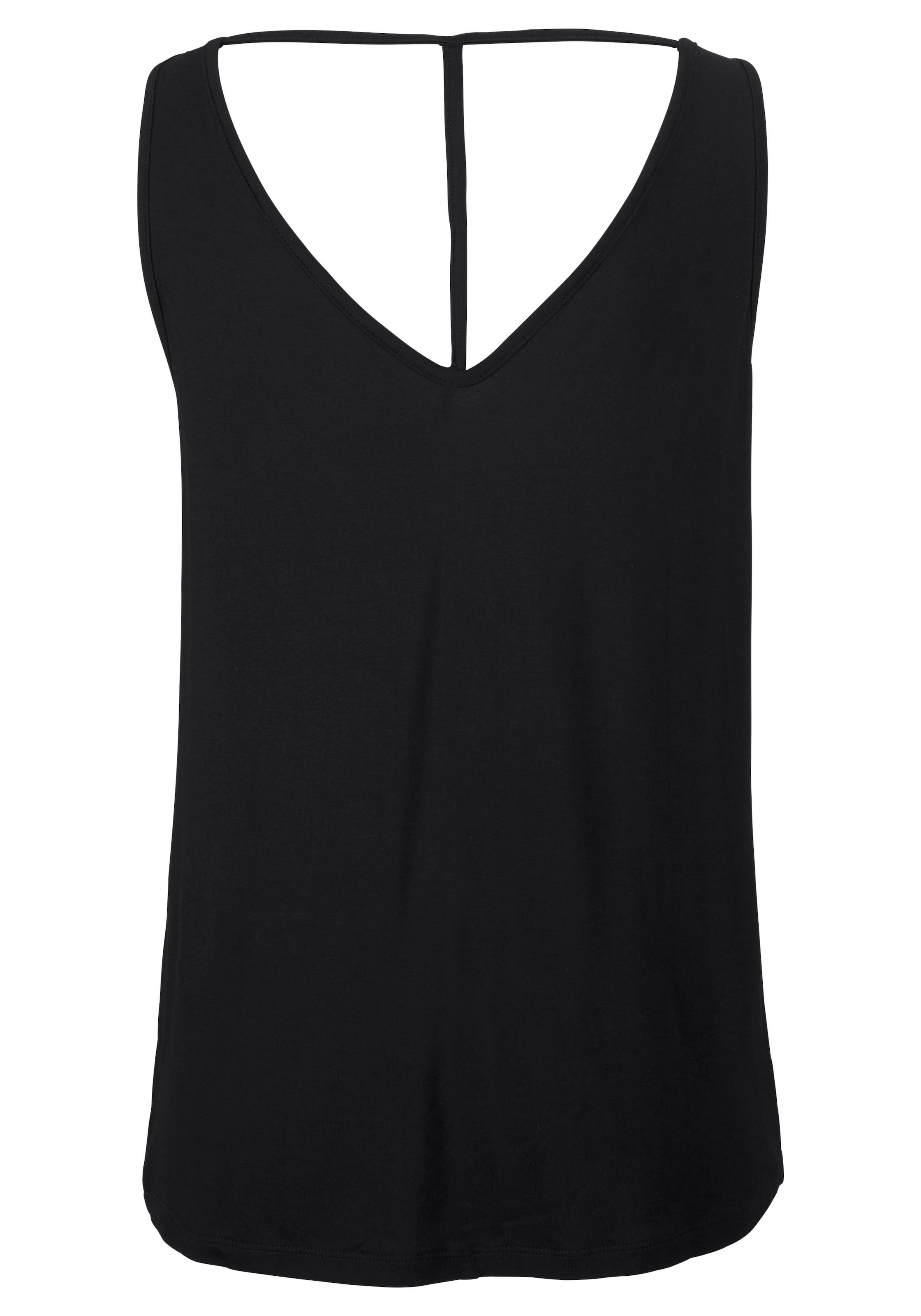 Buffalo Tanktop, mit tiefem Rückenausschnitt, V-Ausschnitt, Rückendetail