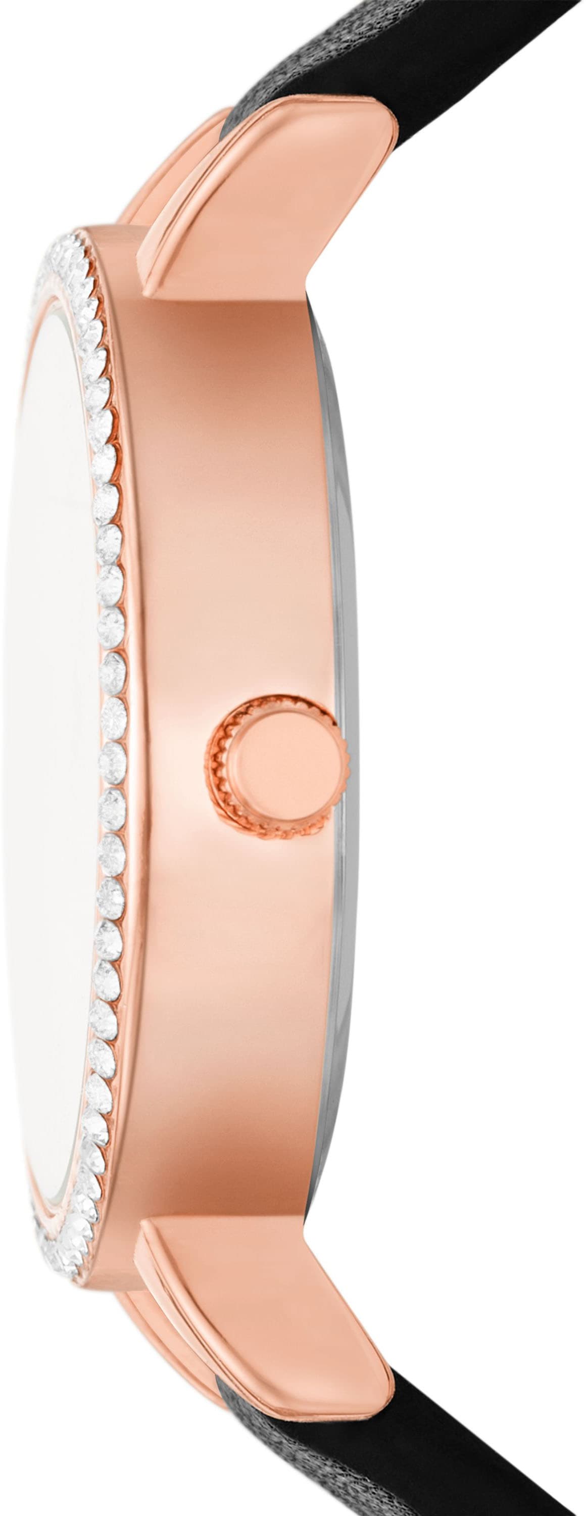 Skechers Quarzuhr »ELEVATED GLITZ SET«, (Set, 5 tlg., mit 4 Schmuckarmbändern), Armbanduhr, Damenuhr, analog, Glassteine, Geschenkidee
