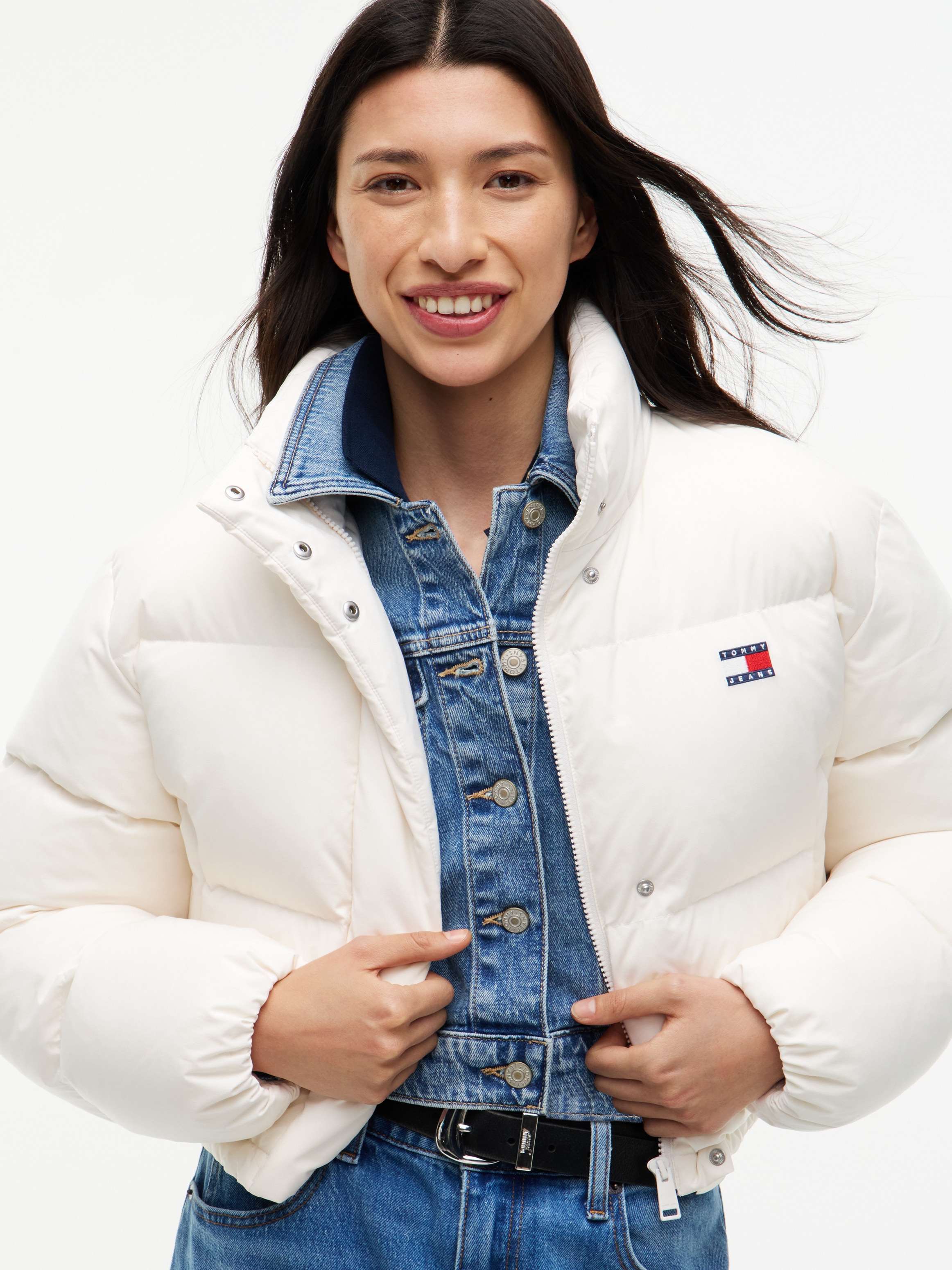 Tommy Jeans Steppjacke »TJW CRP ALASKA PUFFER EXT« mit Kapuze Kunstfaser