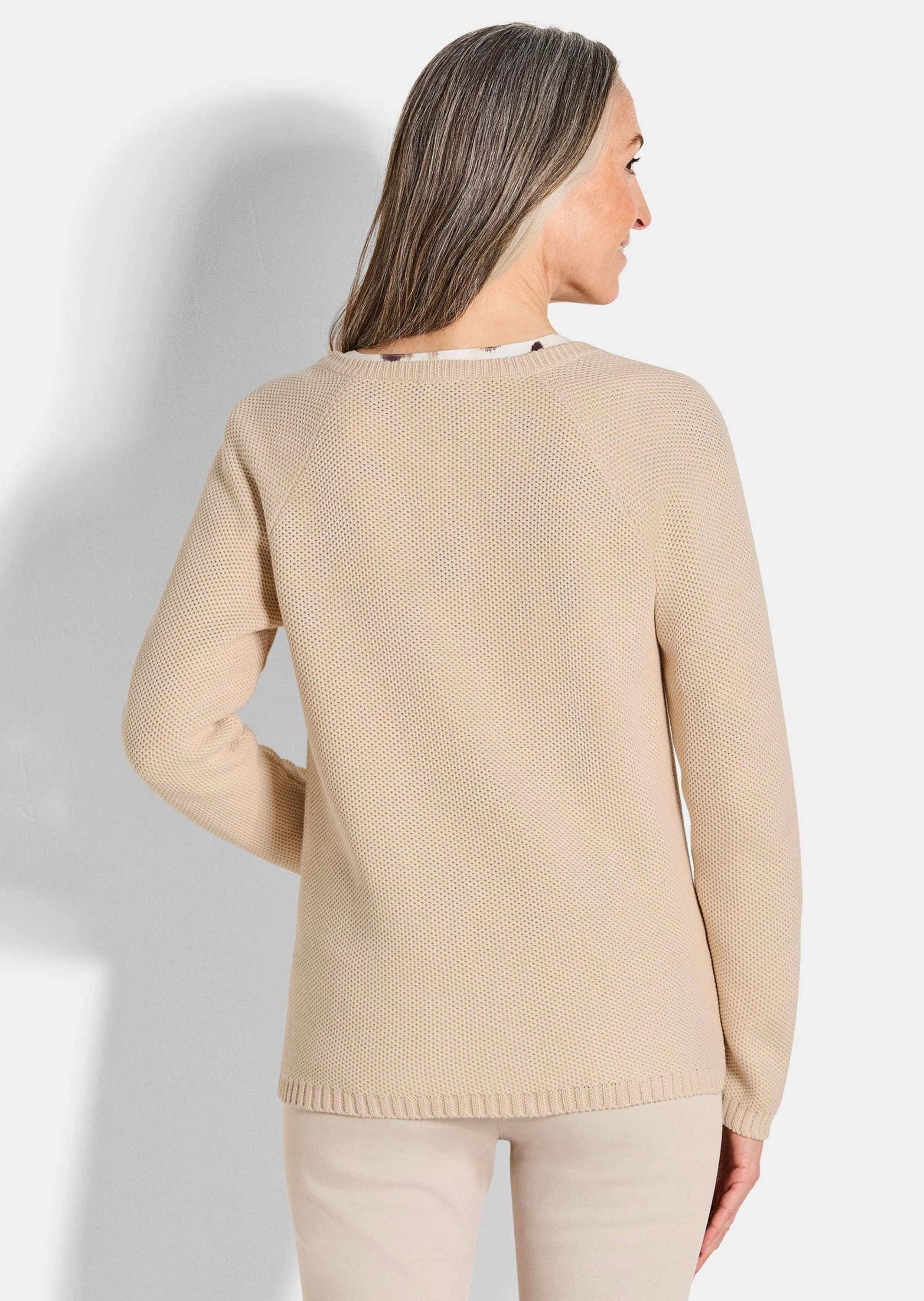 GOLDNER Strickjacke »Kurzgröße Strickjacke aus reiner Baumwolle«