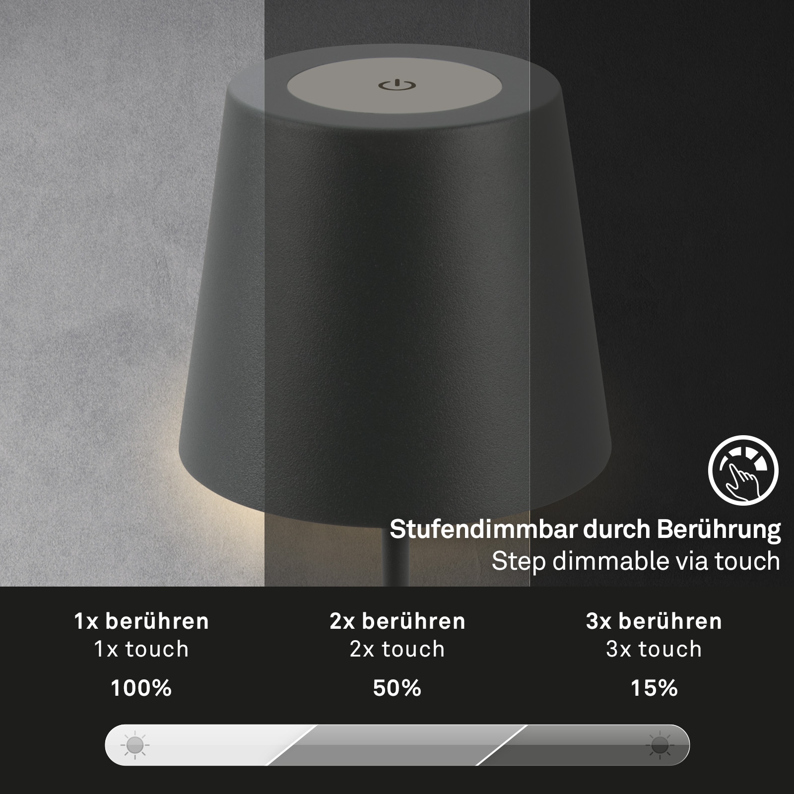 Briloner Leuchten LED Außen-Tischleuchte »Coloris«