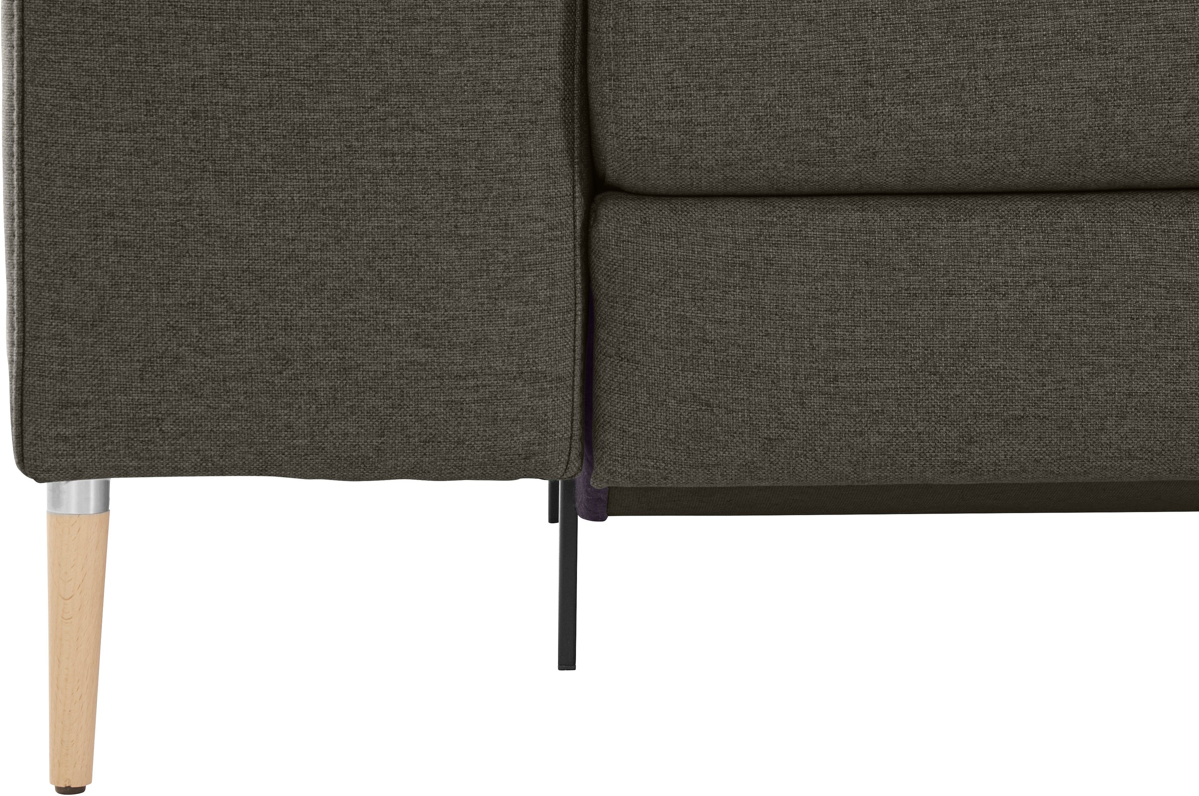 OTTO products Polsterecke »Finnja, softer, legerer Sitzkomfort, bequem, zeitloses Design, L-Form«, Mit Bettfunktion & Bettkasten