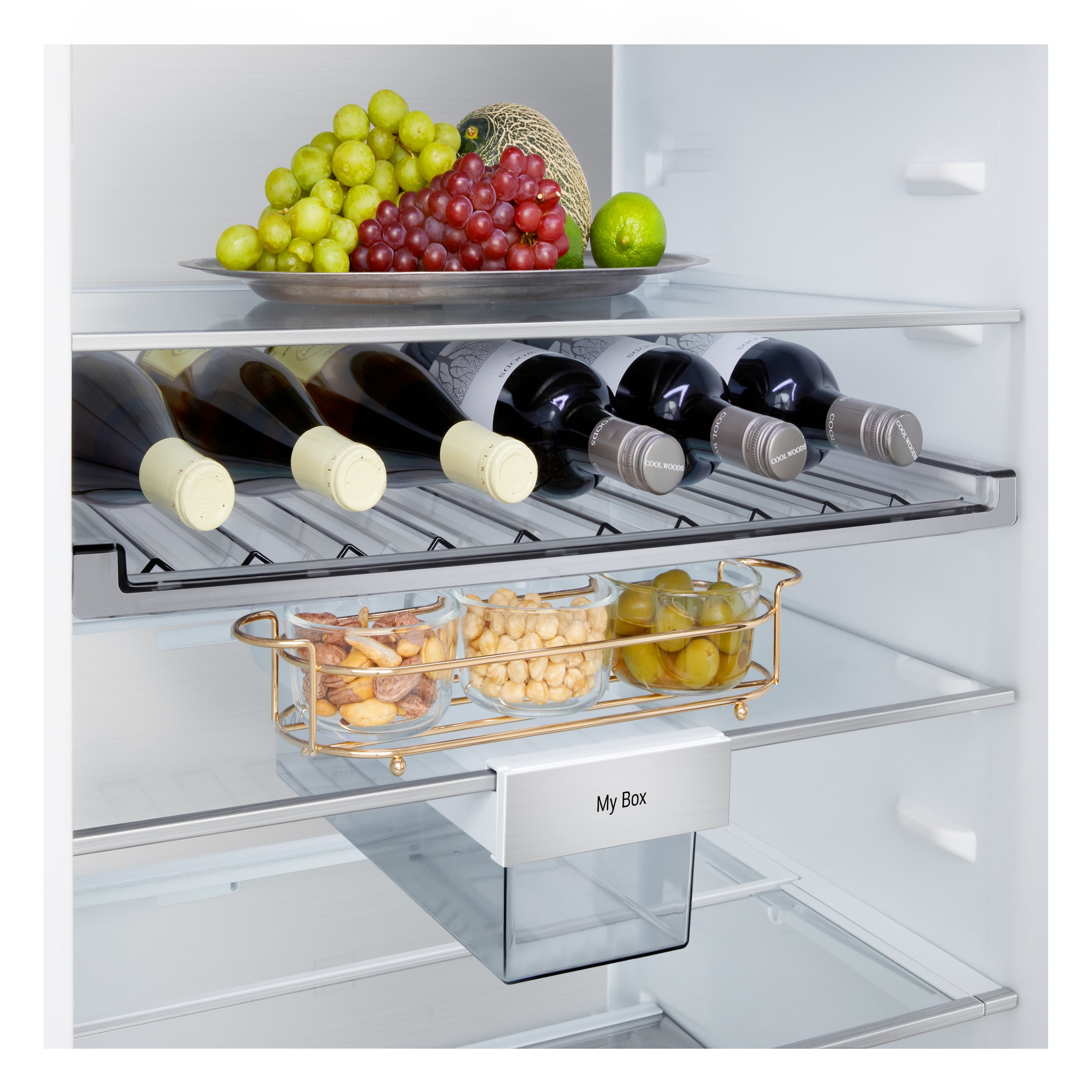 LG Kühl-/Gefrierkombination Serie 7 »GBBS727AEV« 203 cm hoch 59,7 cm breit Vollintegrierbarer Kühlschrank dank frontaler Luftzufuhr und Abluft