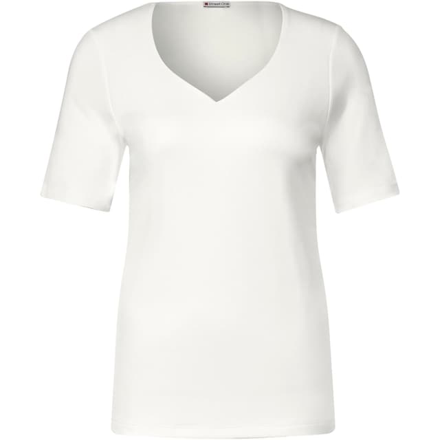 STREET ONE T-Shirt, mit Herz-Ausschnitt kaufen online bei OTTO