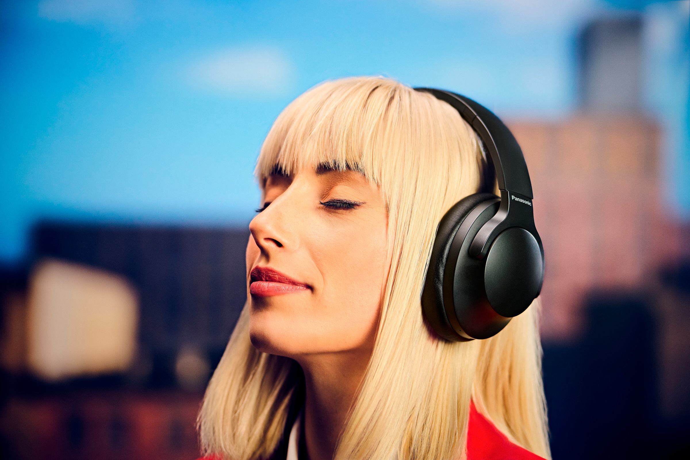 Panasonic Bluetooth-Kopfhörer »RB-HX330B«, A2DP Bluetooth-AVRCP Bluetooth-HFP-Bluetooth, Active Noise Cancelling (ANC)-Freisprechfunktion-Multi-Point-Verbindung-Sprachsteuerung-kompatibel mit Siri