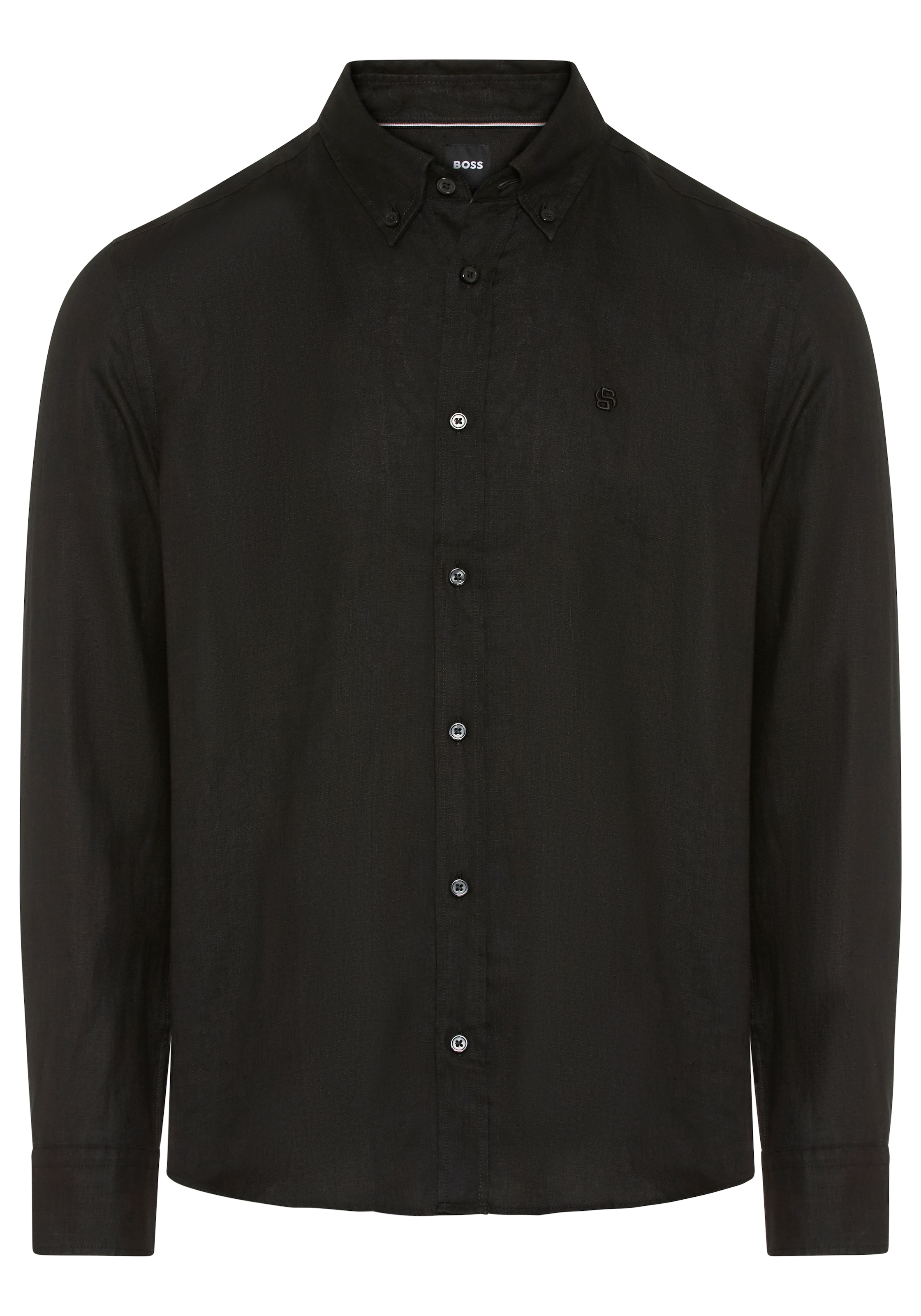 BOSS Leinenhemd »LIAM« 100% Leinen mit Button-Down-Kragen, regular fit