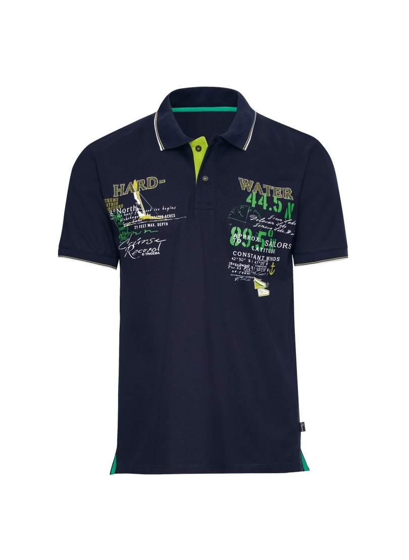 Trigema Poloshirt »TRIGEMA Poloshirt mit maritimem Printmotiv«, (1 tlg.)