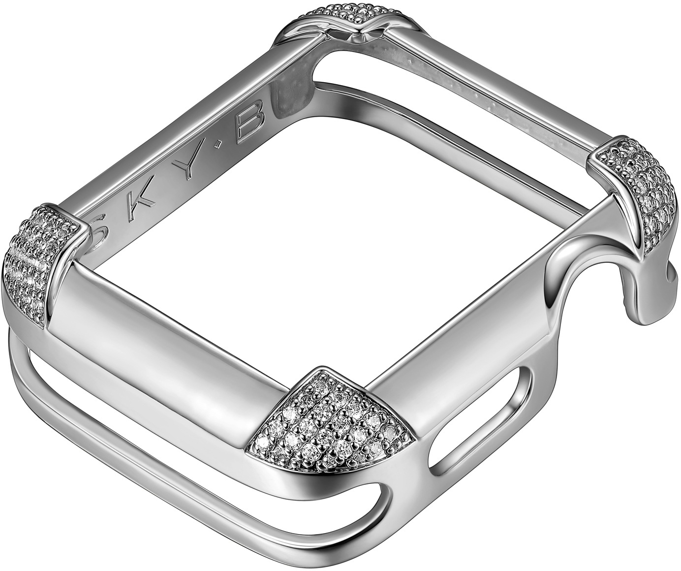 SKY•B Smartwatch-Hülle »PAVÉ CORNERS, W002S42, 42 mm«, Watch