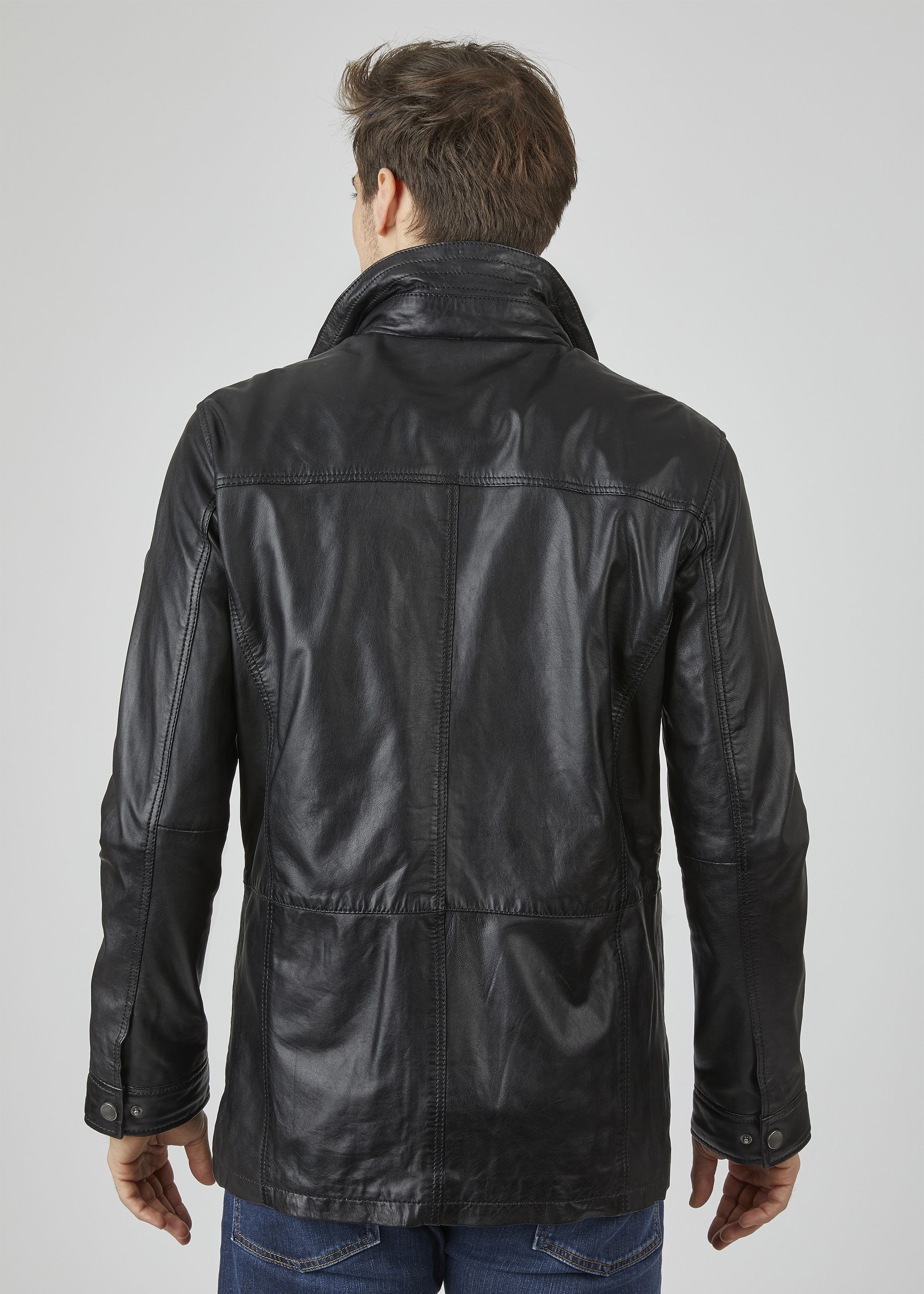 bugatti Blouson »BUANTONIO« ohne Kapuze mit Steppungen und Ziernähten