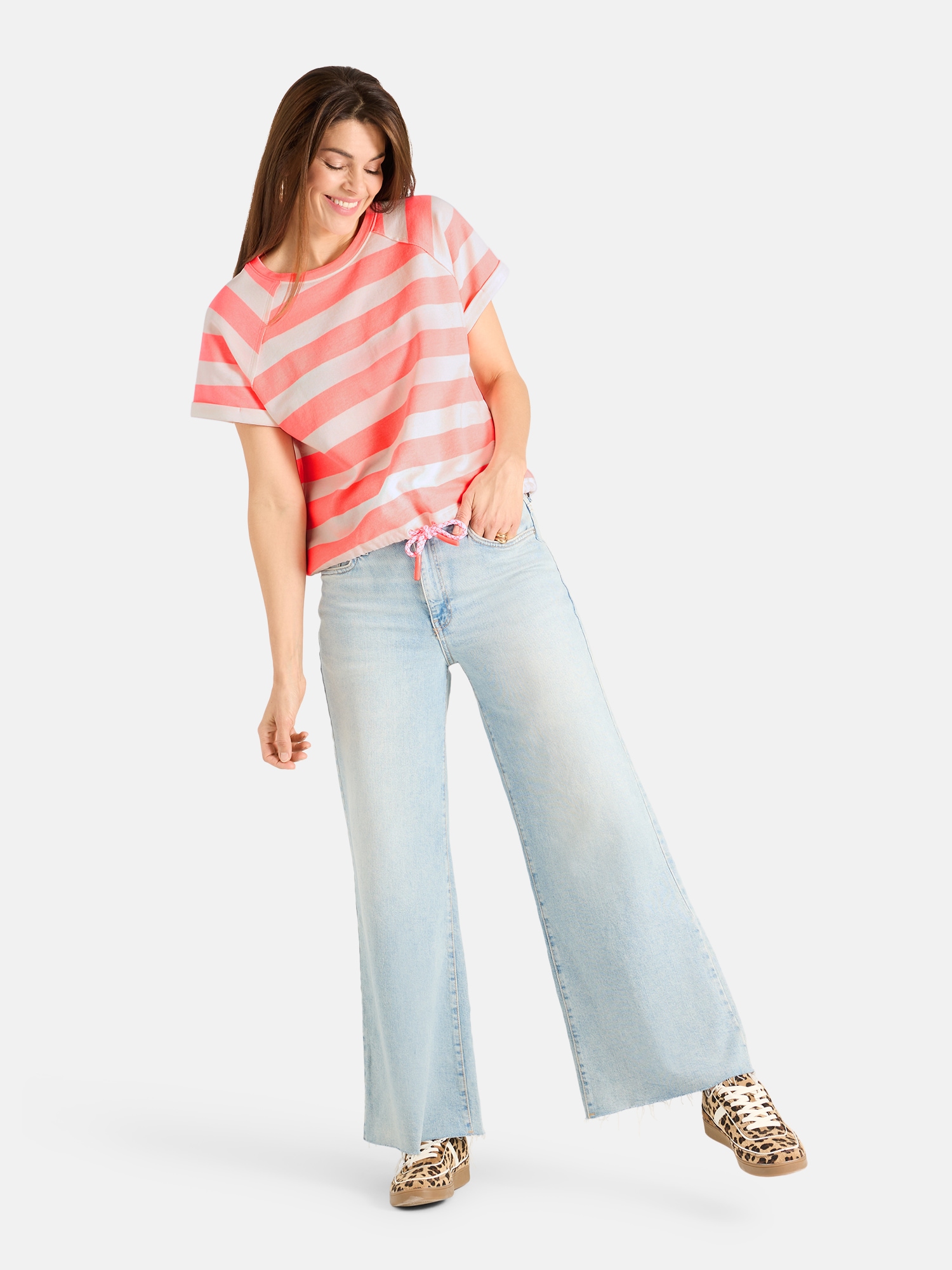 Lieblingsstück T-Shirt »SallyL« mit Bindeband im Saum