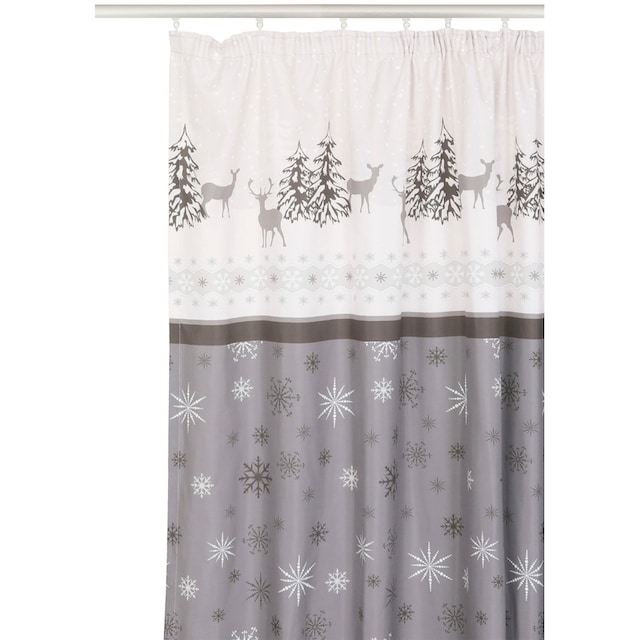 my home Vorhang »Venua«, (1 St.), mit Weihnachtsdesign aus bedruckter  Microfaser bestellen bei OTTO
