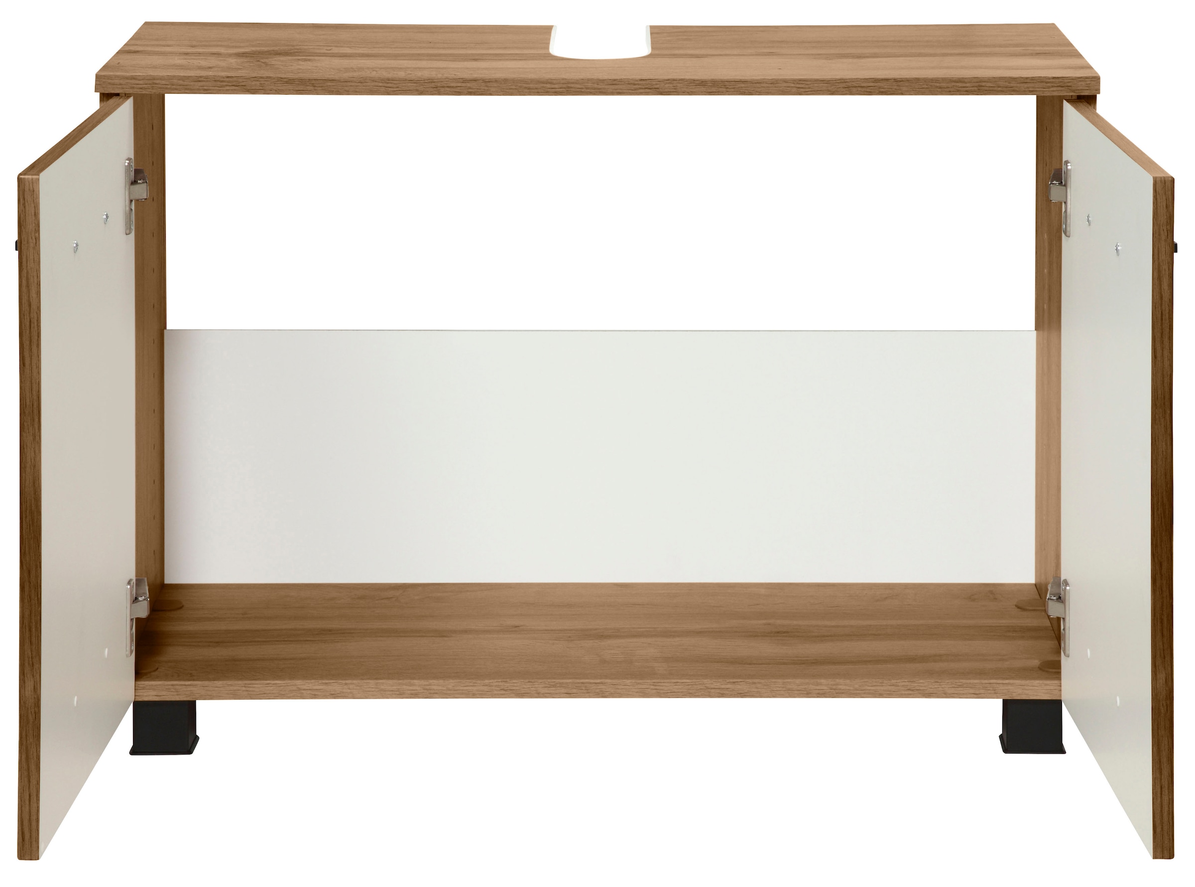welltime Waschbeckenunterschrank »Trento, verschiedene Ausführungen und Farben«, Badmöbel Unterschrank Breite 80 cm, mit viel Stauraum, Badschrank WBU
