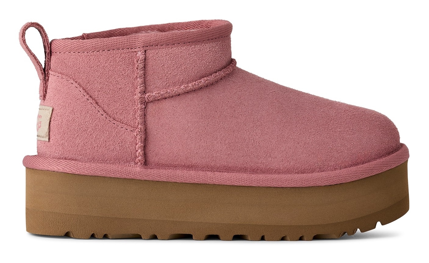 UGG Schlupfboots »KIDS' CLASSIC ULTRA MINI PLATFORM«, Plateaustiefel, Boots, Winterboots mit Plateau