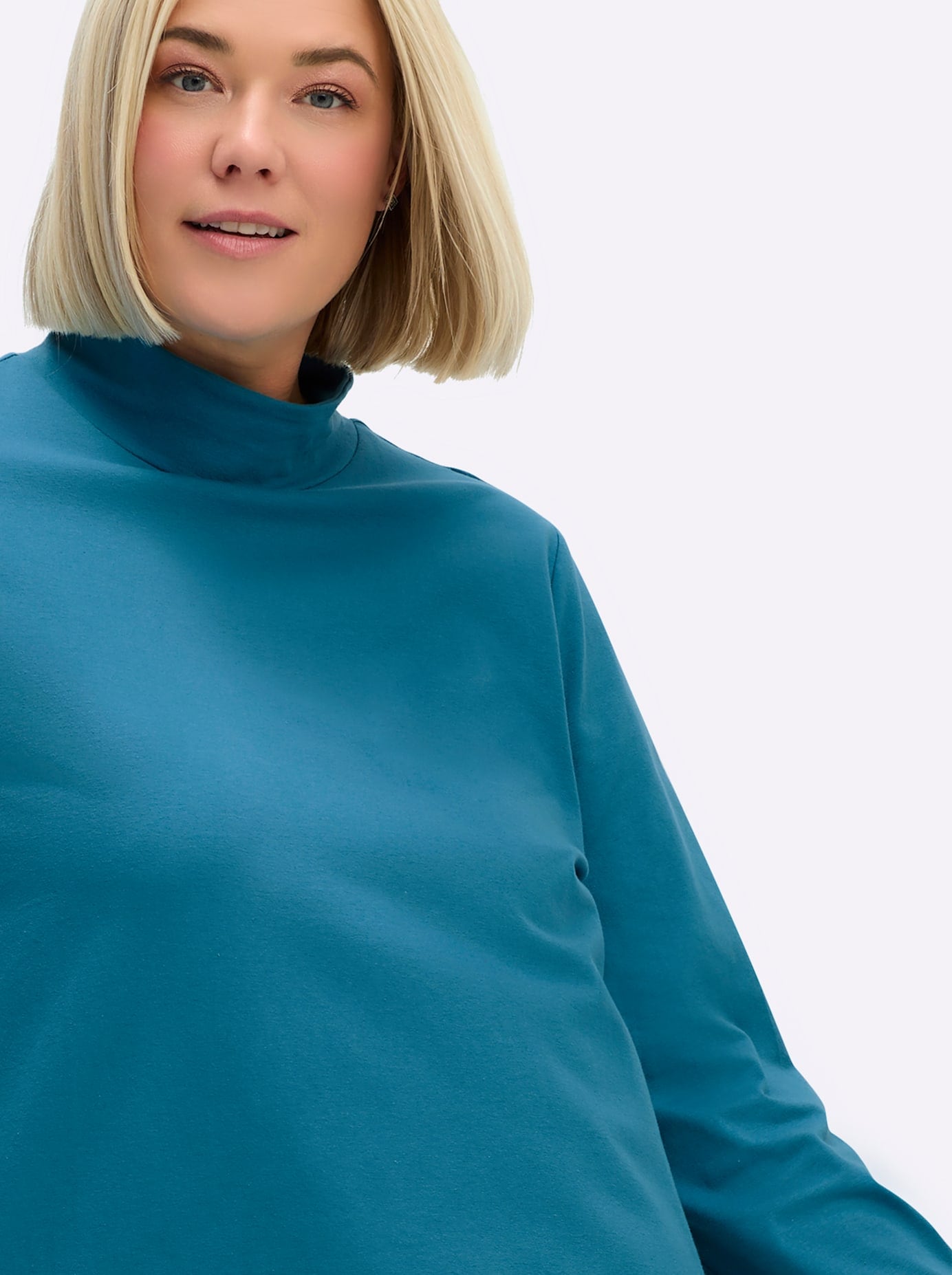 Sheego Rollkragenshirt »Rollkragen-Shirt«, (1 tlg.)