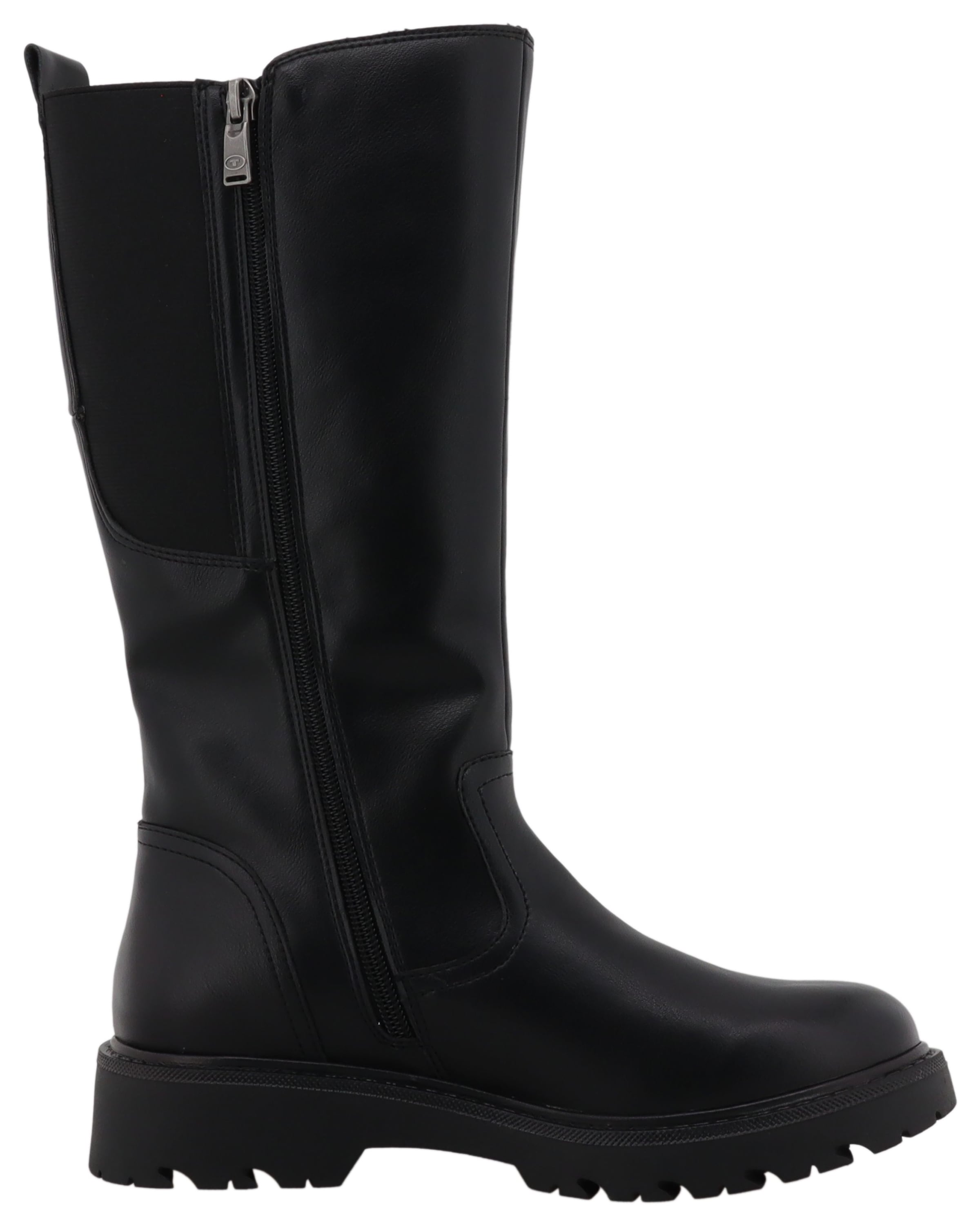 TOM TAILOR Reißverschlussstiefel  Langschaftstiefel mit Blockabsatz