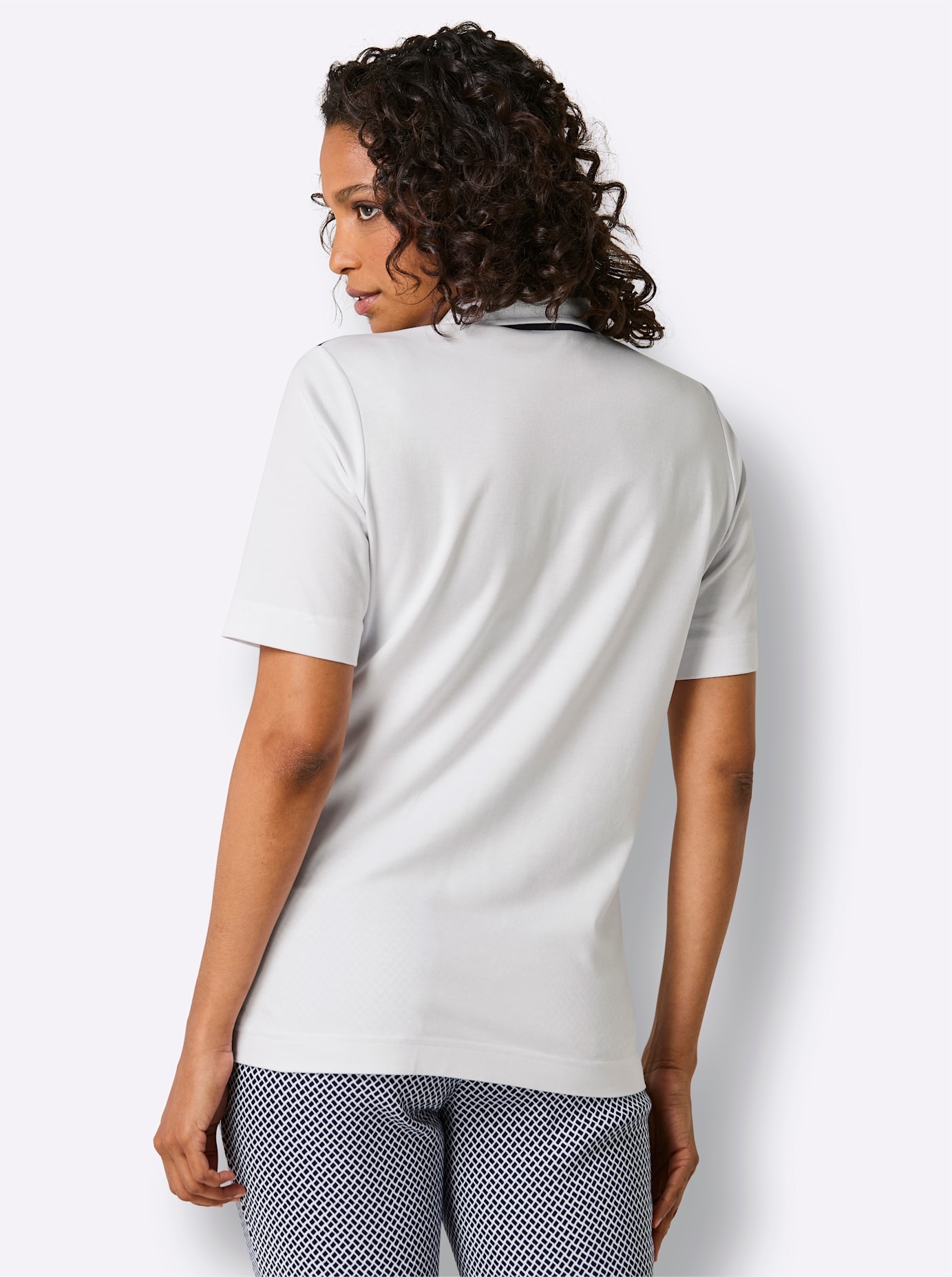 CREATION L PREMIUM Poloshirt »Lyocell-Baumwoll-Poloshirt« 1 tlg.