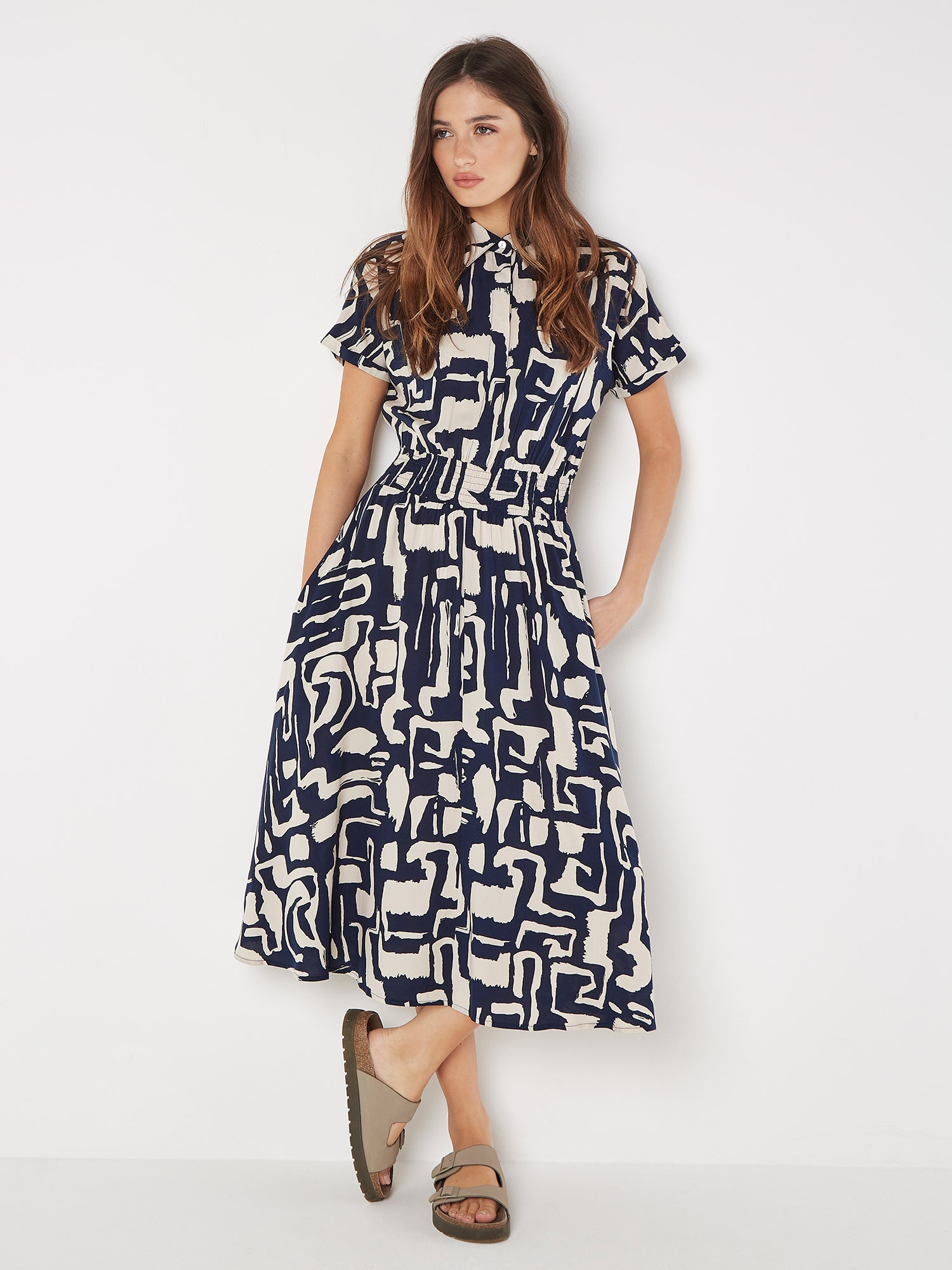 Apricot Midikleid »Midikleid« 1 tlg. mit Smokband
