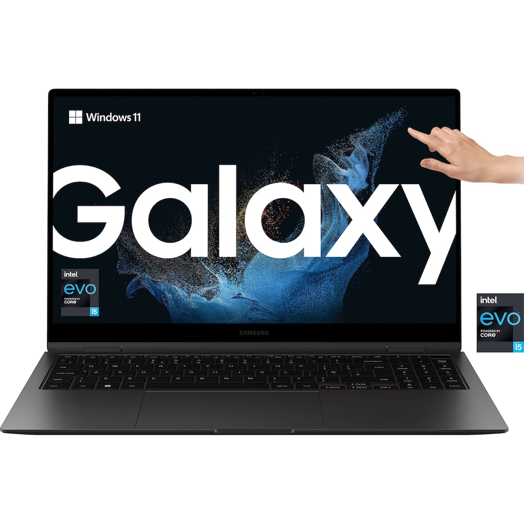 Samsung Convertible Notebook »Galaxy Book2 Pro 360«, 39,62 cm, / 15,6 Zoll, Intel, Core i5, Iris© Xe Graphics, 256 GB SSD