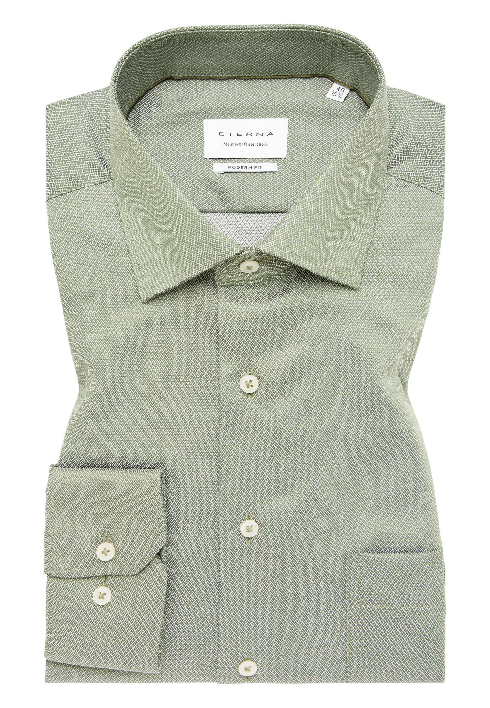 Eterna Langarmhemd »MODERN FIT«, NON IRON (bügelfrei)