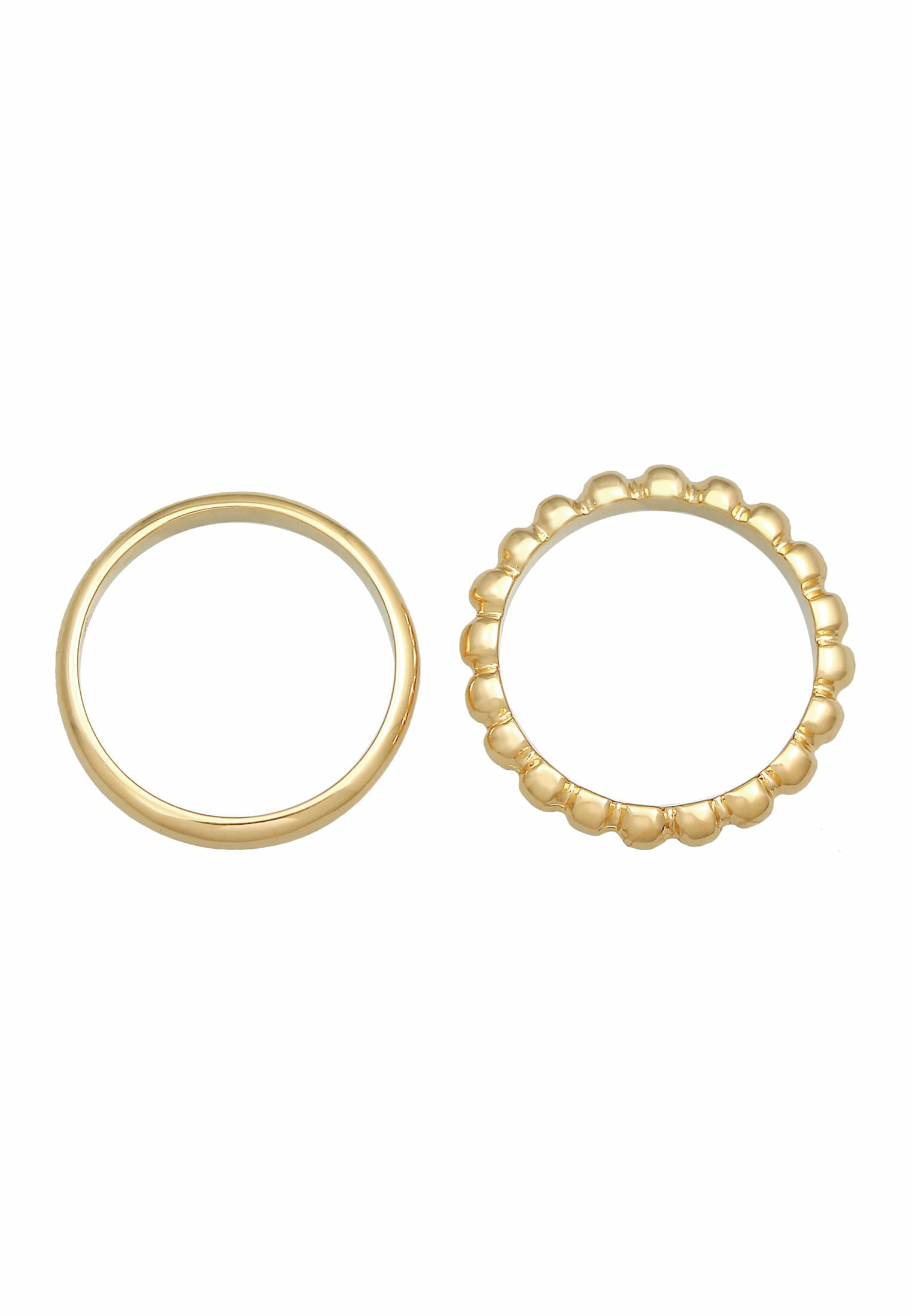 Elli Ring-Set »Ring Bandring Basic Kugel Design (2 tlg.) 925 Silber«