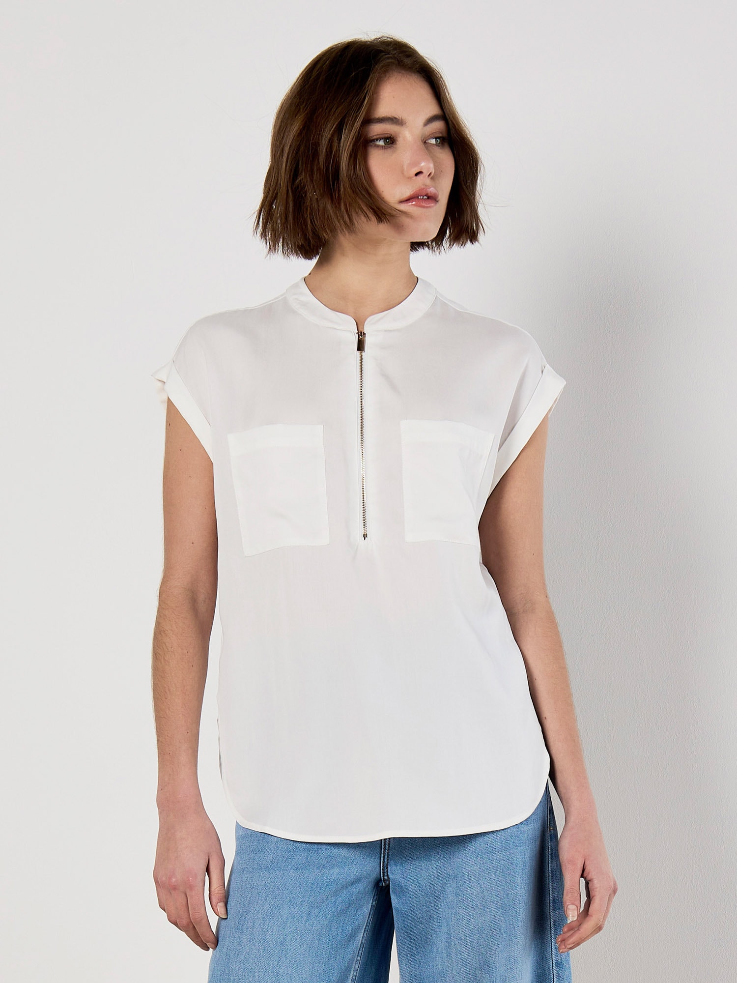 Apricot Klassische Bluse »Bluse« mit Reißverschluss