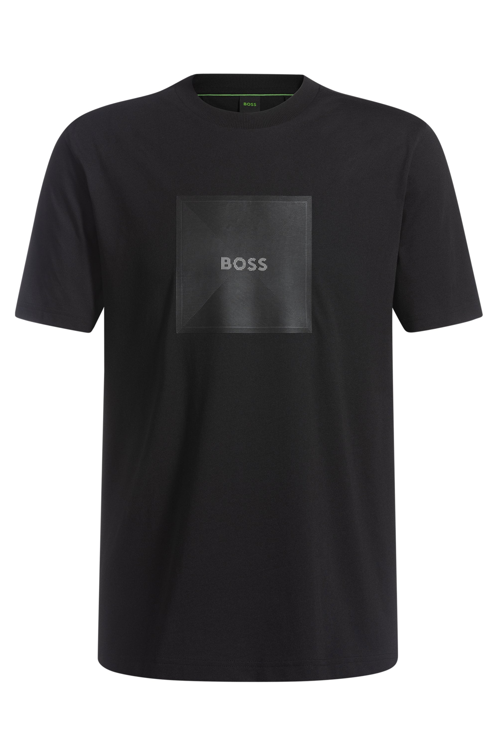 BOSS GREEN T-Shirt »Tee Logo Rib«, mit großem Aufdruck