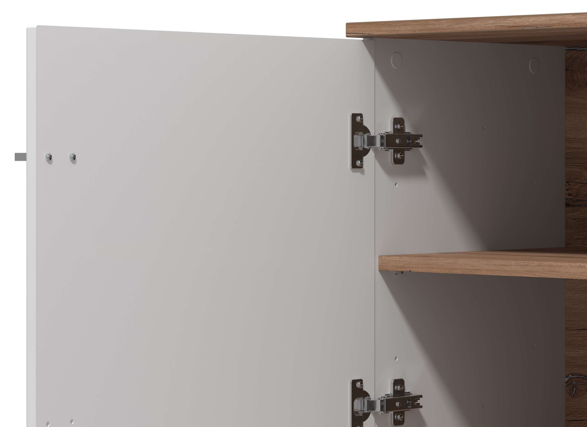 INOSIGN TV-Board »Burgundy Lowboard, TV-Schrank, TV-Ständer, Hochglanzfonten«, Hochglanzfronten und eine Innenausstattung in Flagstaff Eiche