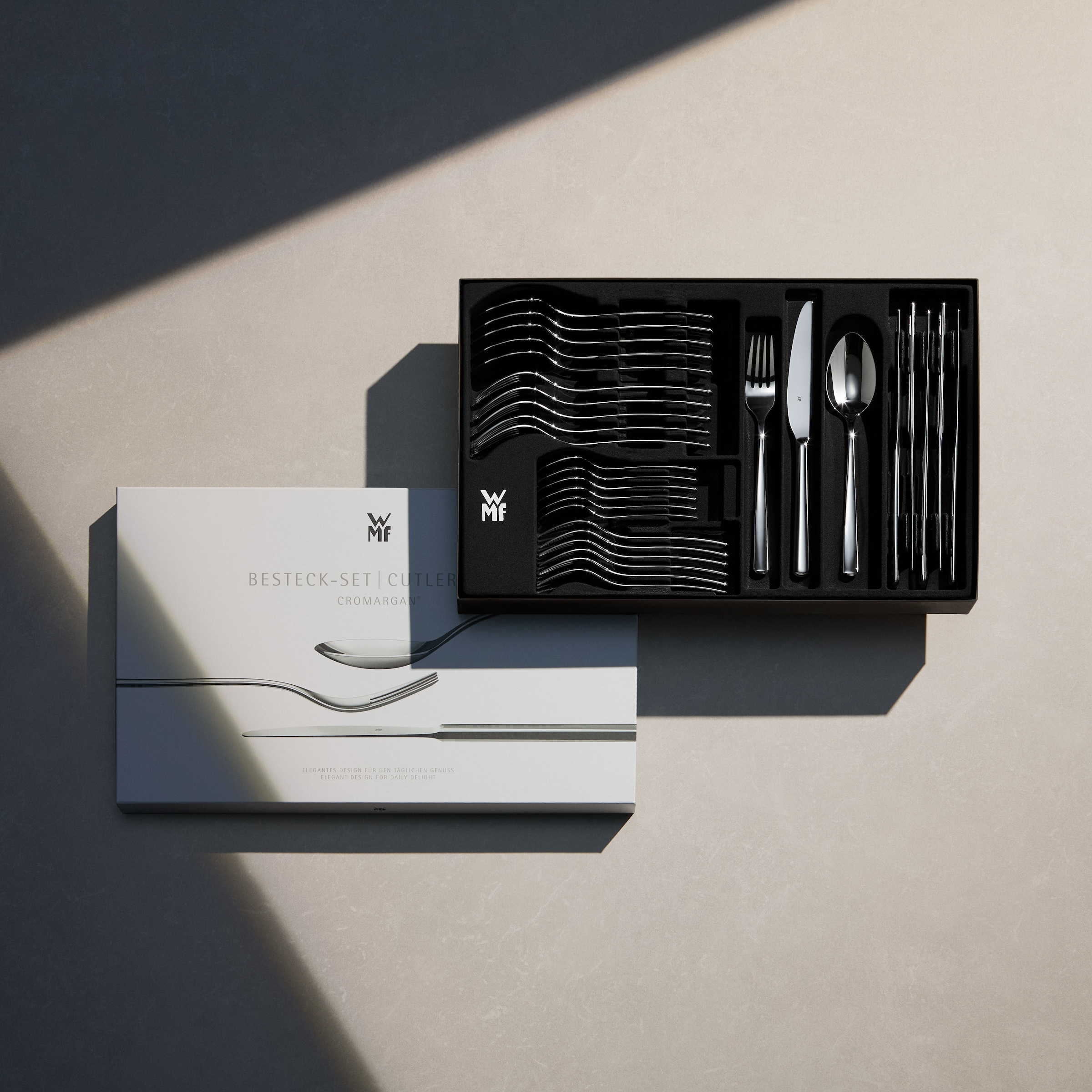 WMF Besteck-Set »Alteo« Messer mit Wellenschliff