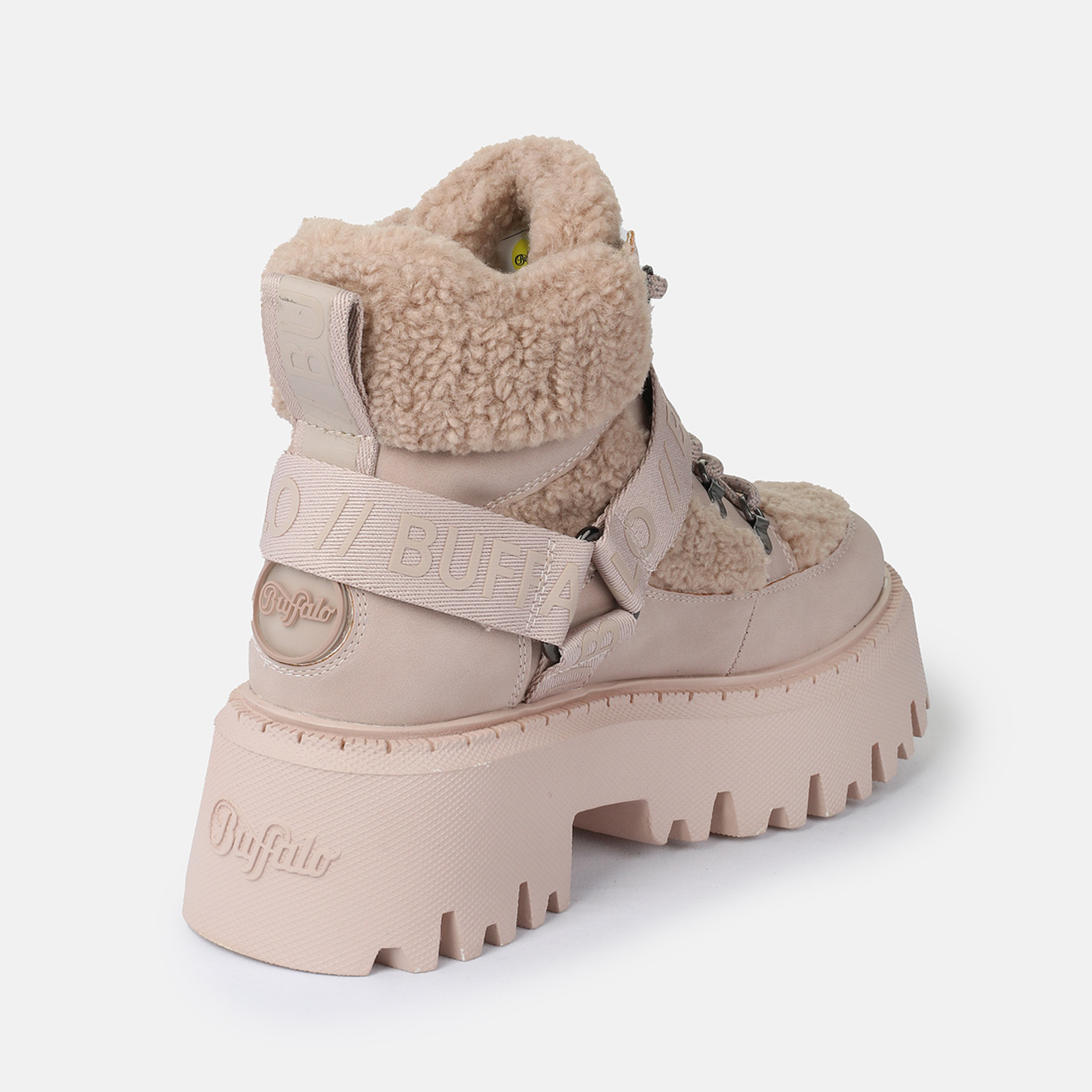 Buffalo Winterboots  Plateauboots, trendy Stiefelette, Schnürboots mit Fellimitat
