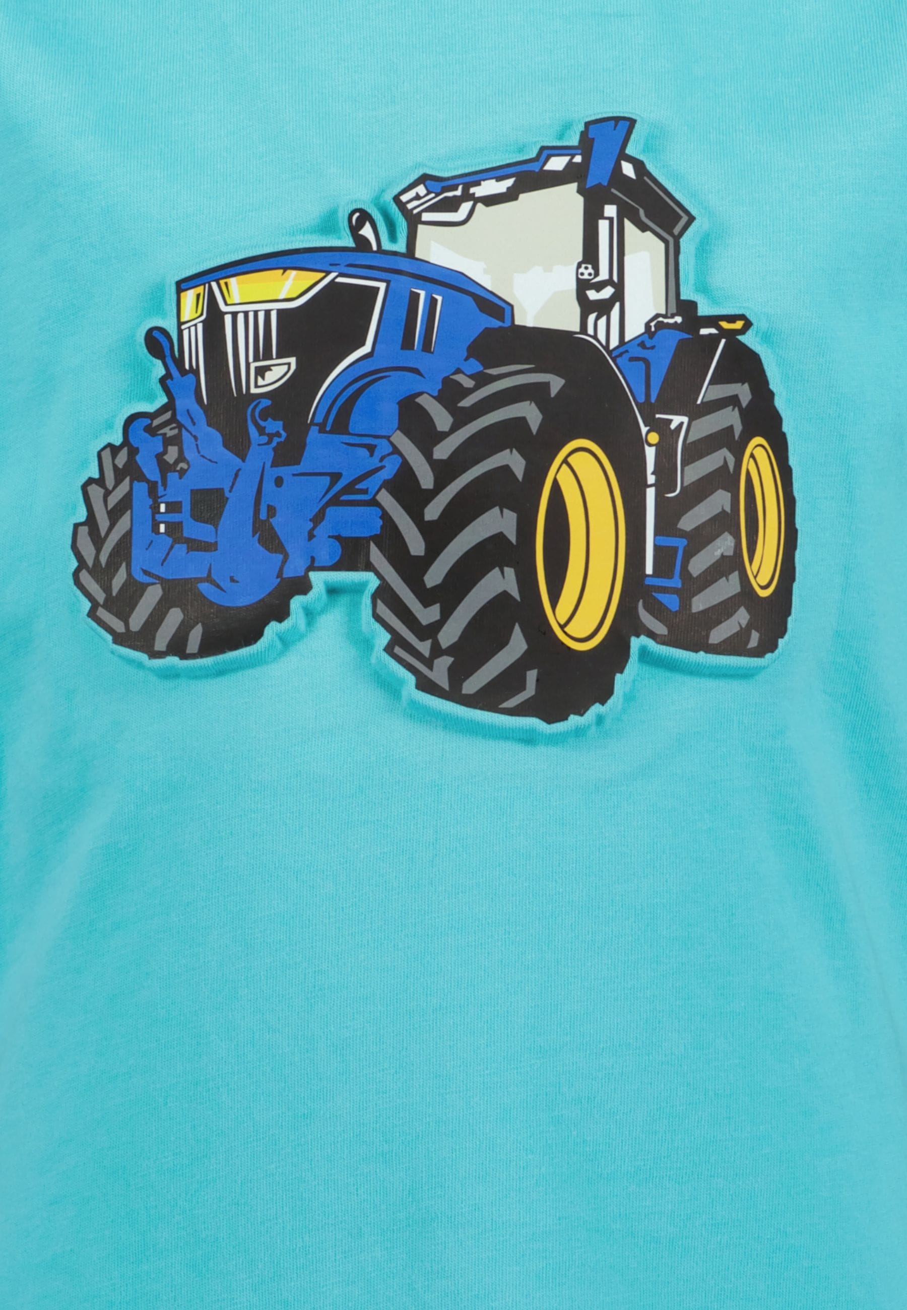 Blue Seven T-Shirt bequeme Passform, ohne Verschluss, bedruckte Optik