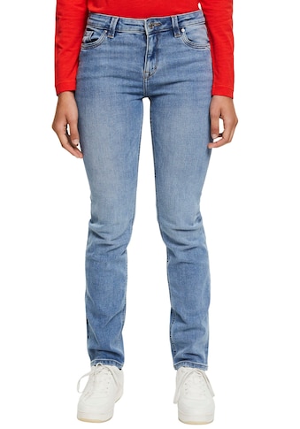 Esprit Straight-Jeans, mit kontrastfarbenen Nähten kaufen