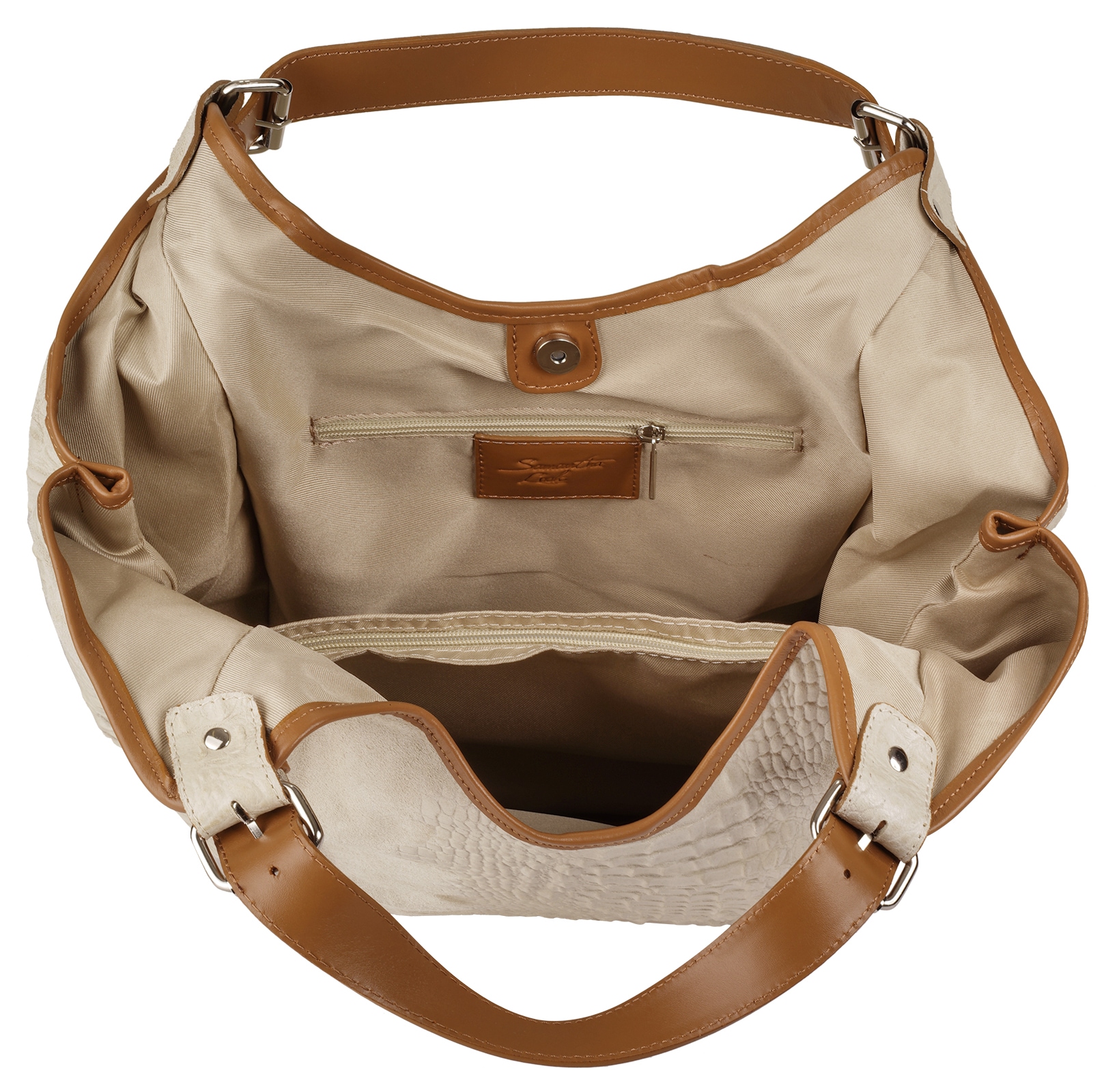 Samantha Look Shopper echt Leder, Made in Italy