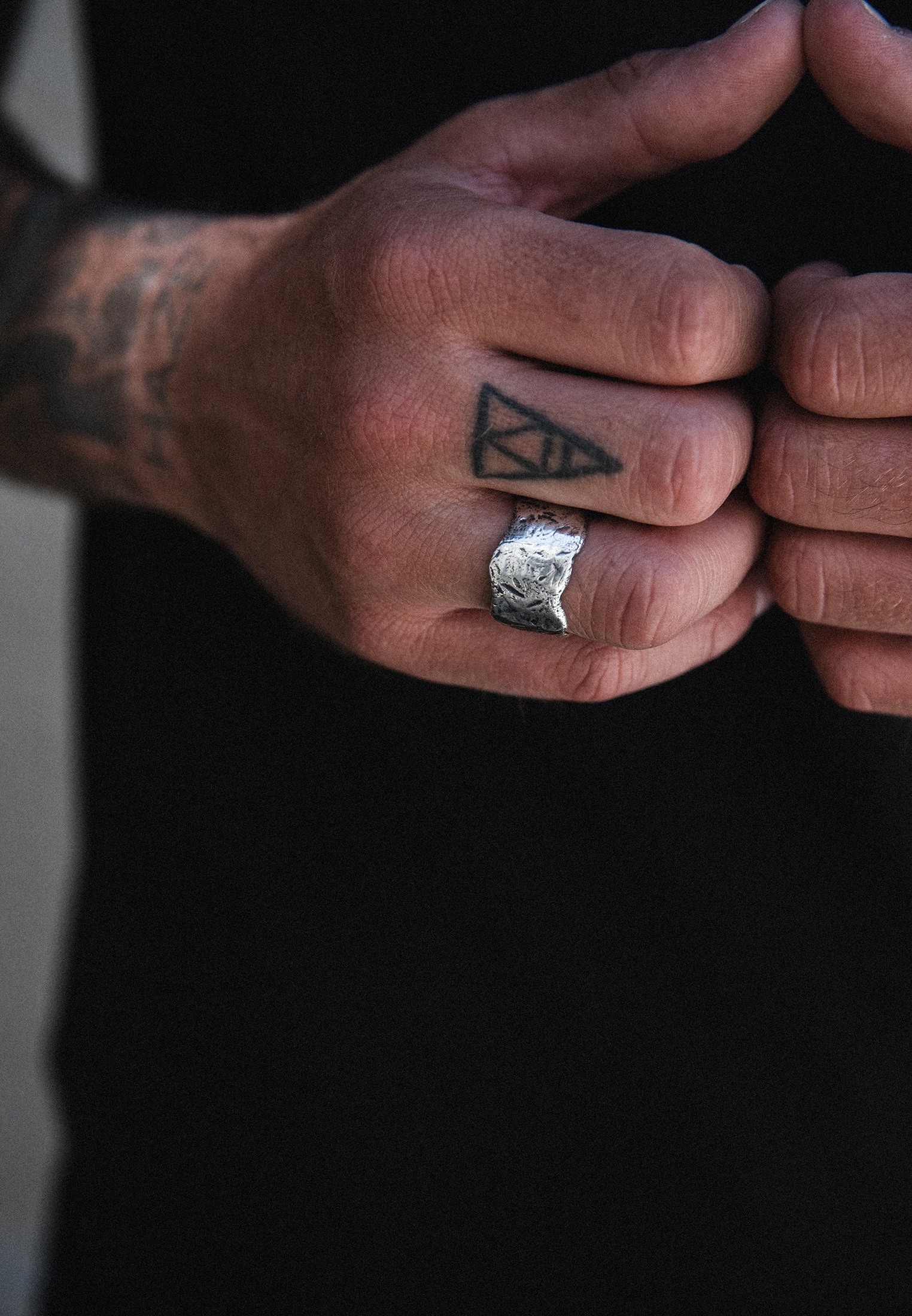 HAZE & GLORY Silberring »Ring Bandring - El Tigre Large 925 Silber«