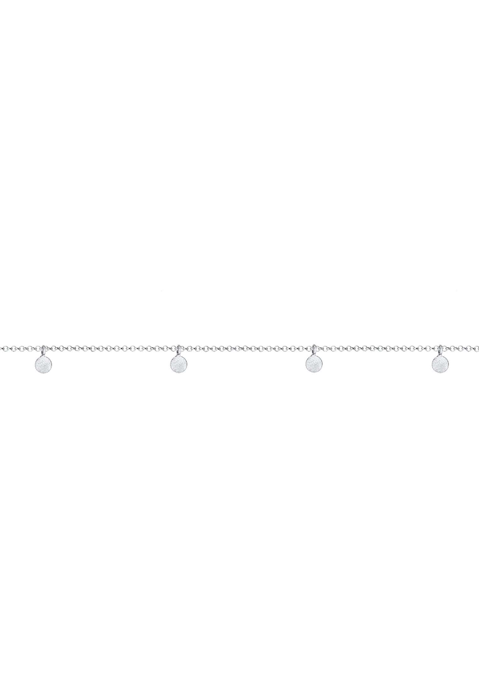 Elli Choker »Halskette Choker Plättchen Coins Matt 925 Silber«