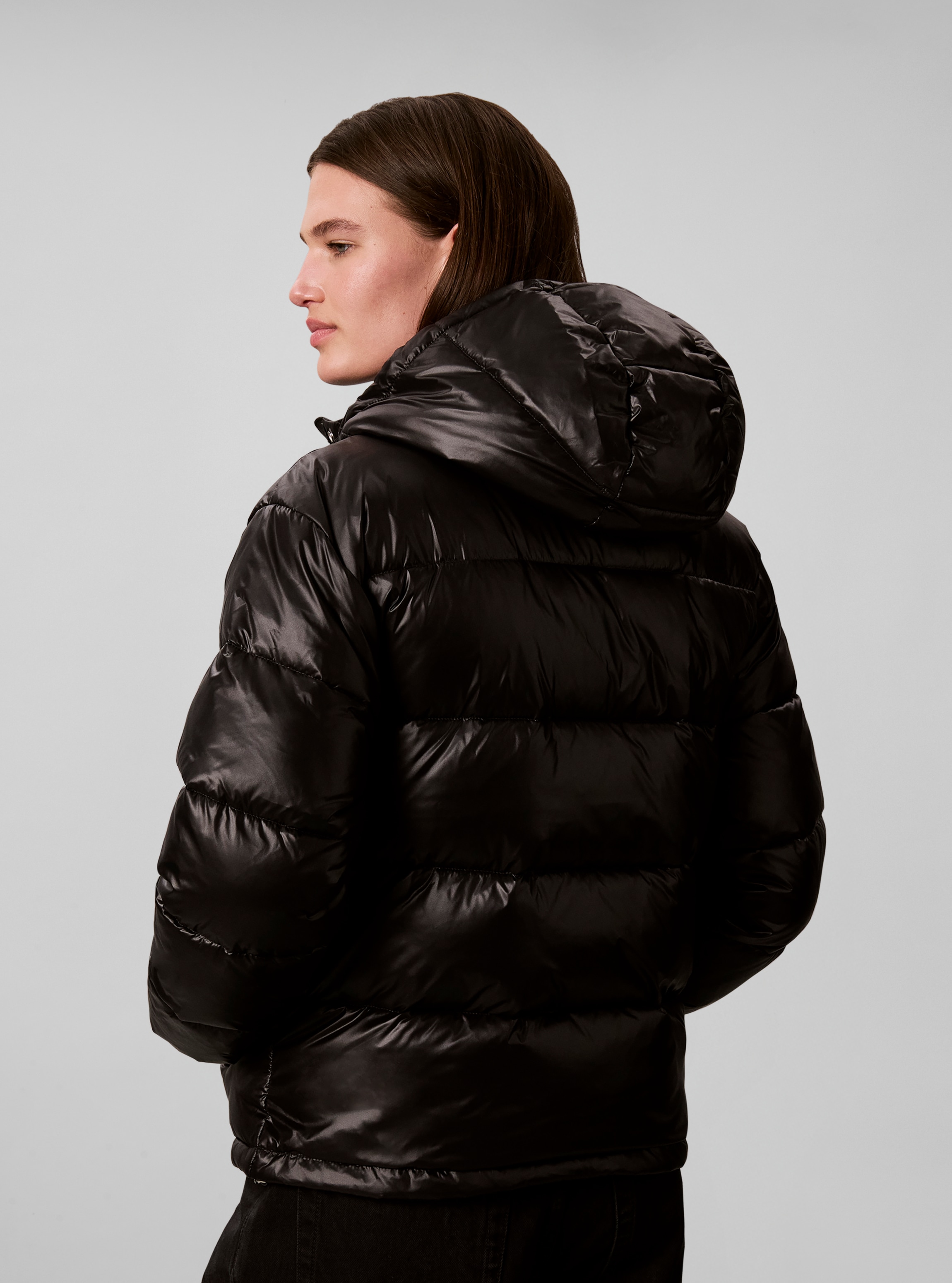 Calvin Klein Jeans Steppjacke »SHINE CLASSIC PUFFER« mit Kapuze Regular fit mit Kapuze