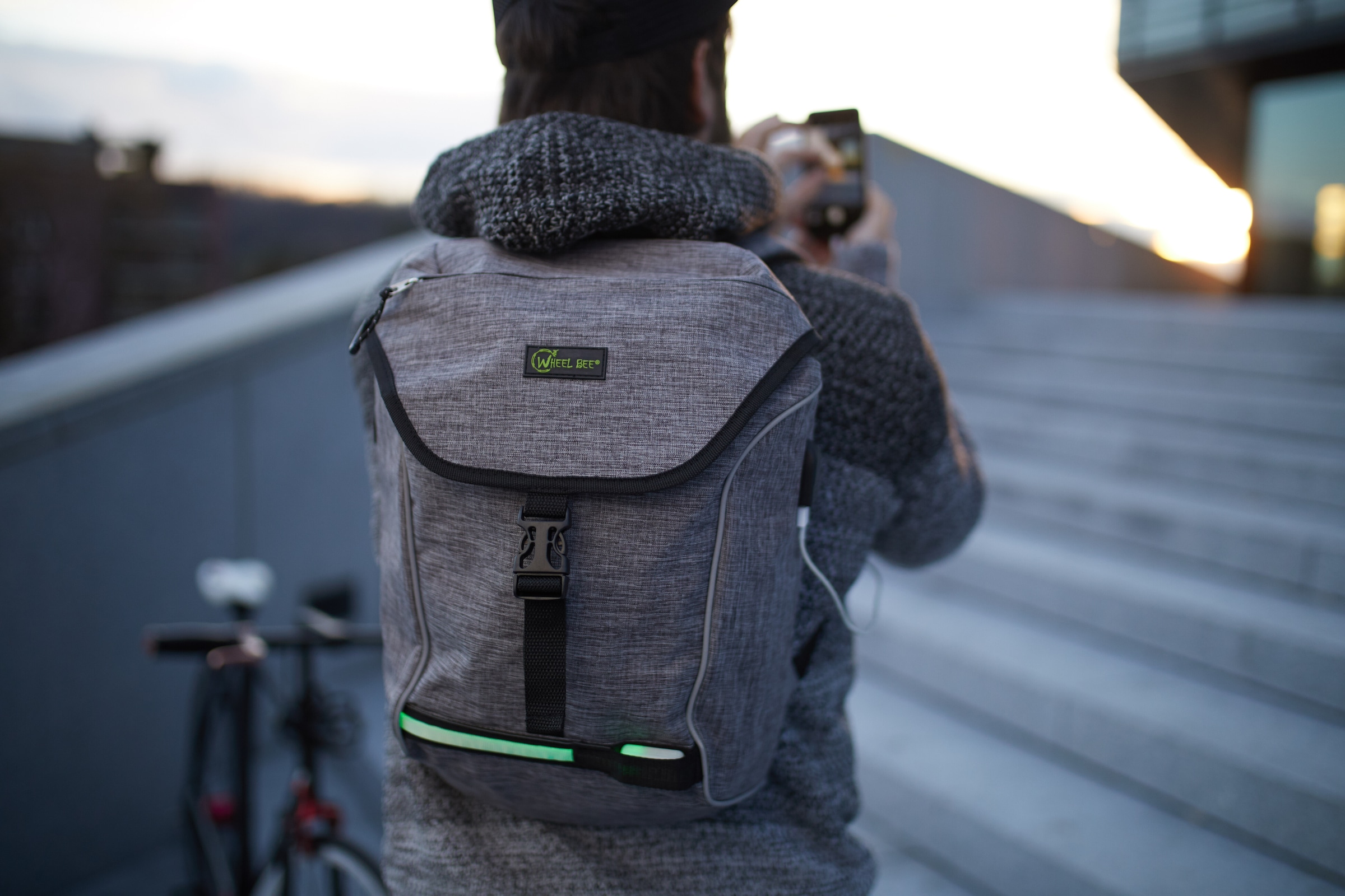 Wheel-Bee Schulrucksack »Wheel Bee Backpack City Lights«