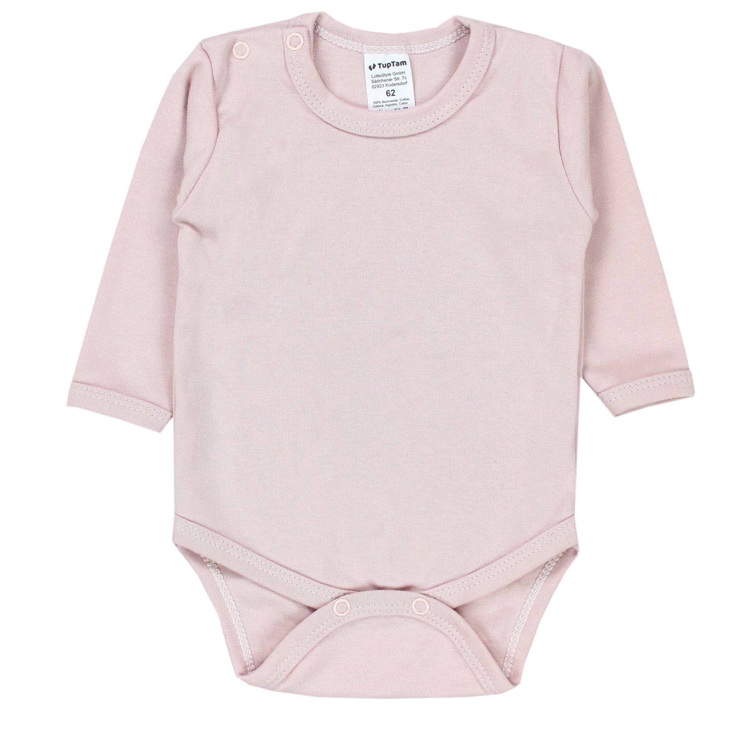 TupTam Langarmbody »Body Mädchen Baby Body Langarm Unifarben 5er Pack«