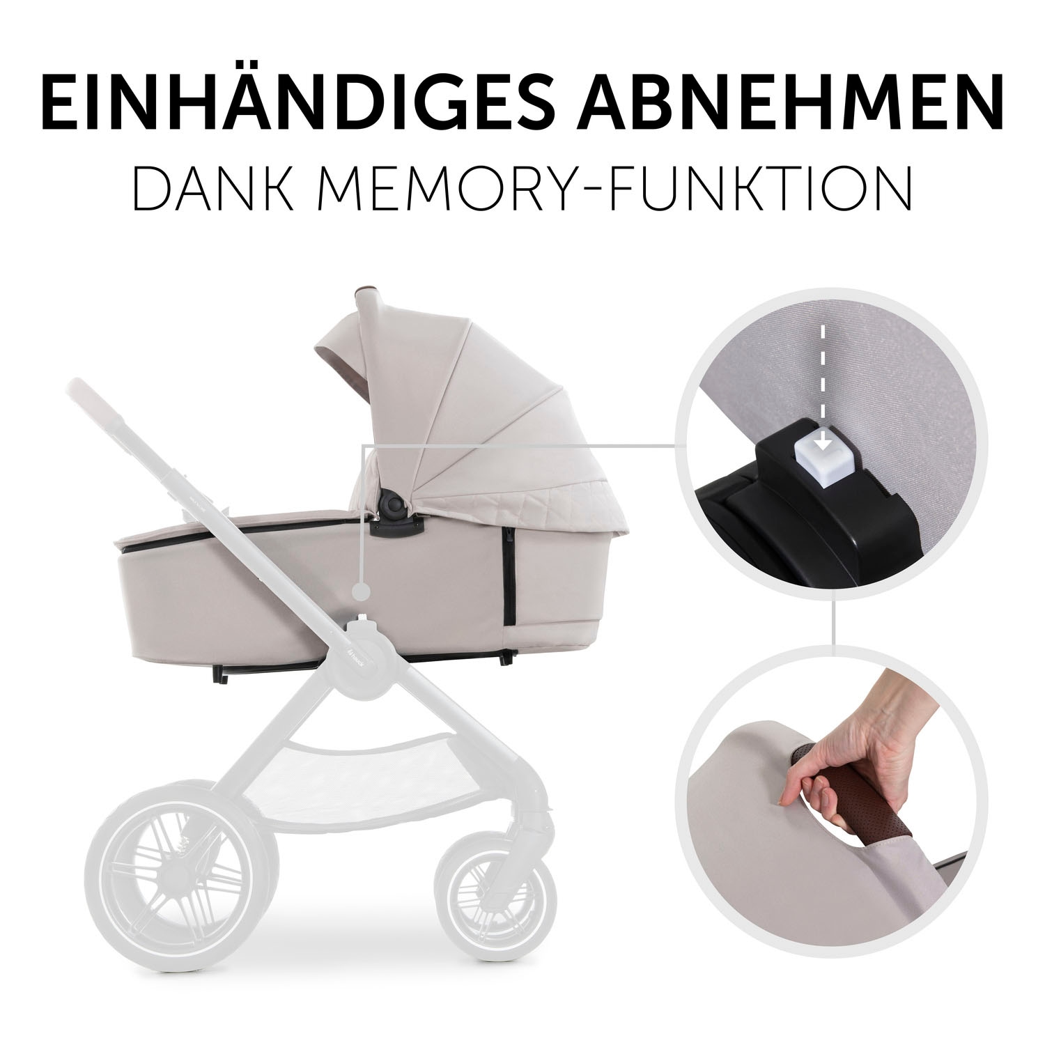 Hauck Kombi-Kinderwagen »Walk N Care Set«, 22 kg, belastbar bis 22 kg