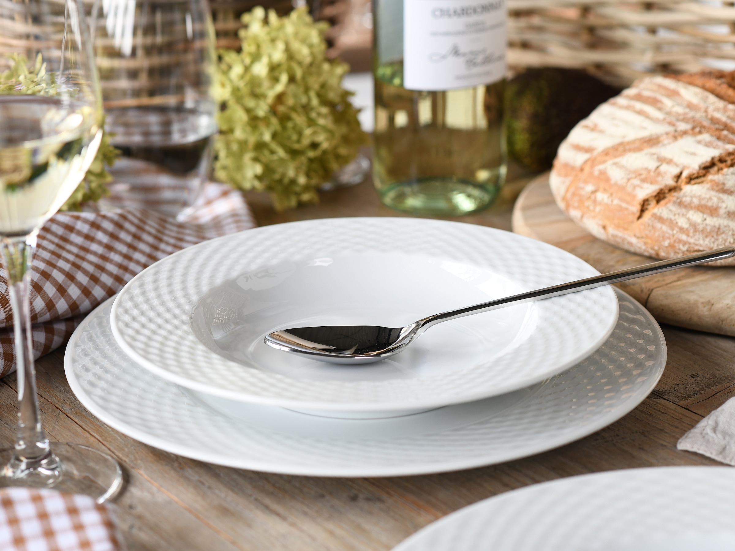 CreaTable Tafelservice »Polo, Service 12-tlg.« Teller Set, Daily Use, Zeitlos