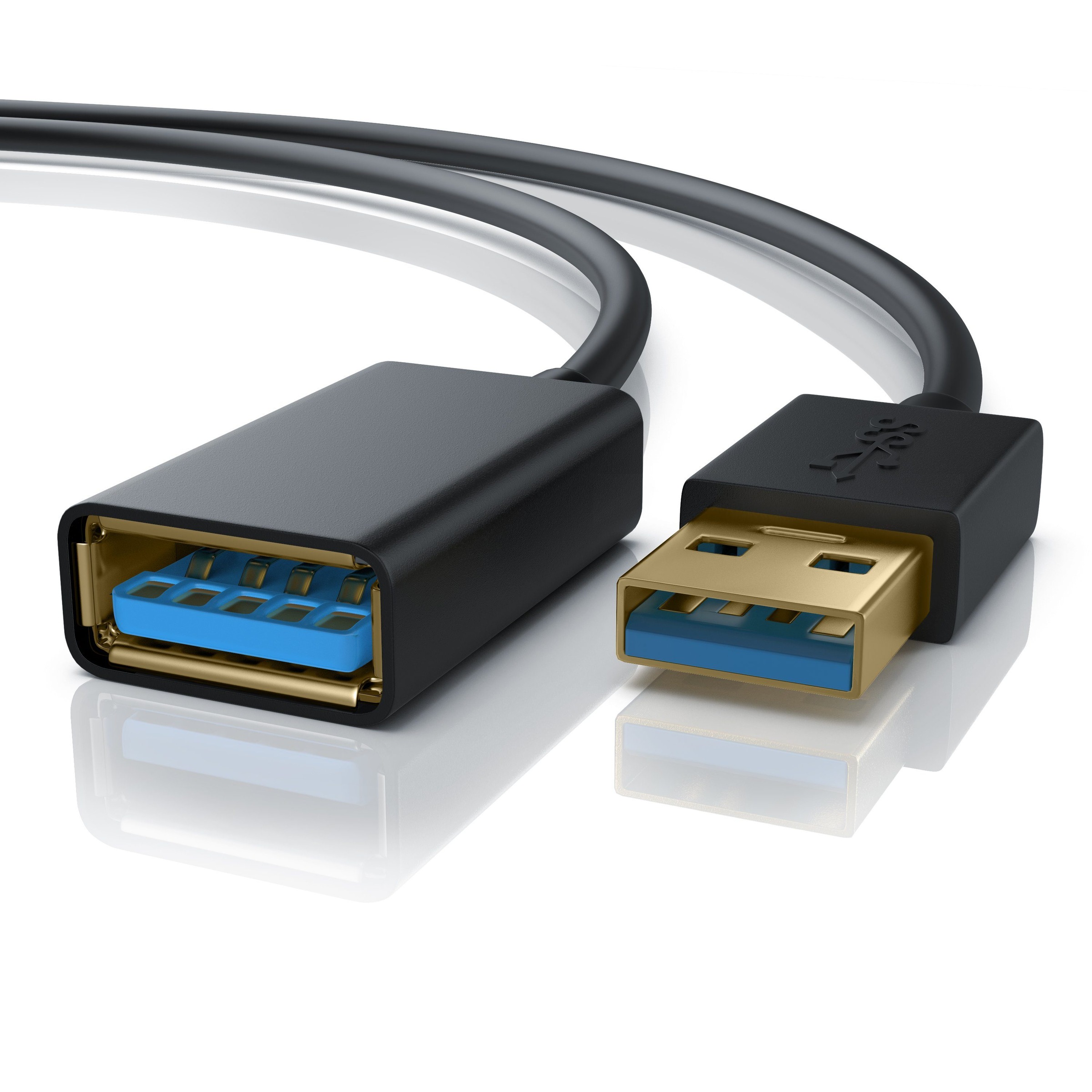 Primewire USB 3.0 Super Speed Verlängerungskabel / bis zu 5Gb/s »USB A Buchse zu USB A Stecker«