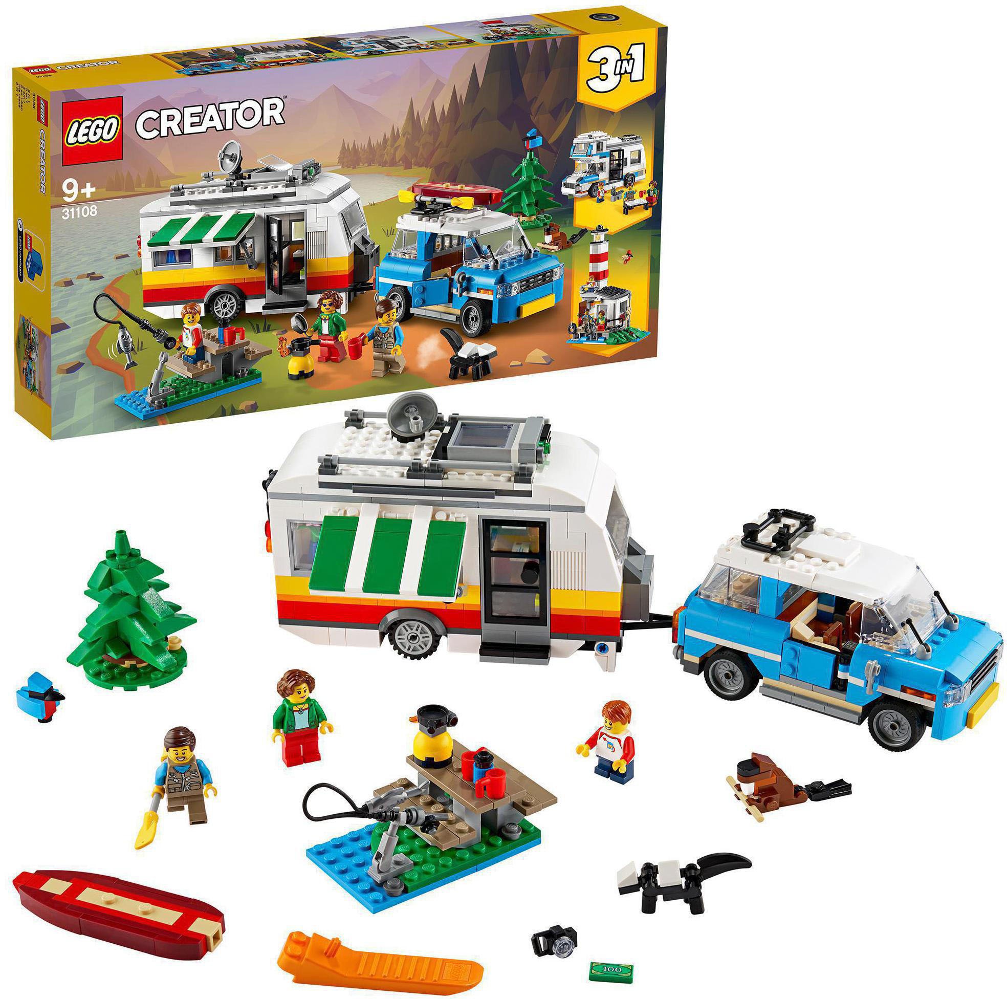 LEGO® Konstruktionsspielsteine »Campingurlaub (31108), LEGO® Creator 3in1«, (766 St.), Made in Europe