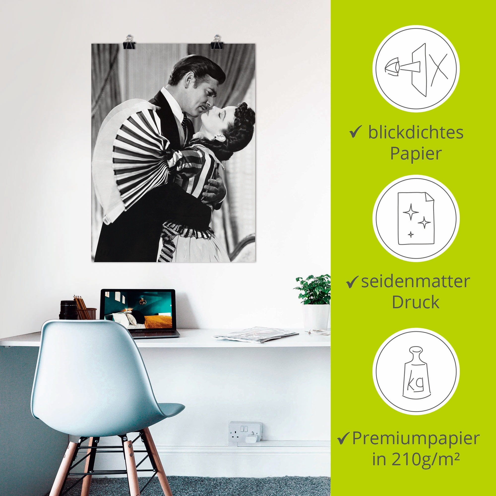 Artland Poster »Vom Winde verweht 1939 III« Film 1 Stk. tlg. ohne Rahmen